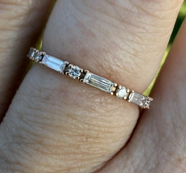 Dainty Rose Gold Baguette Diamond Wedding Band.jpg