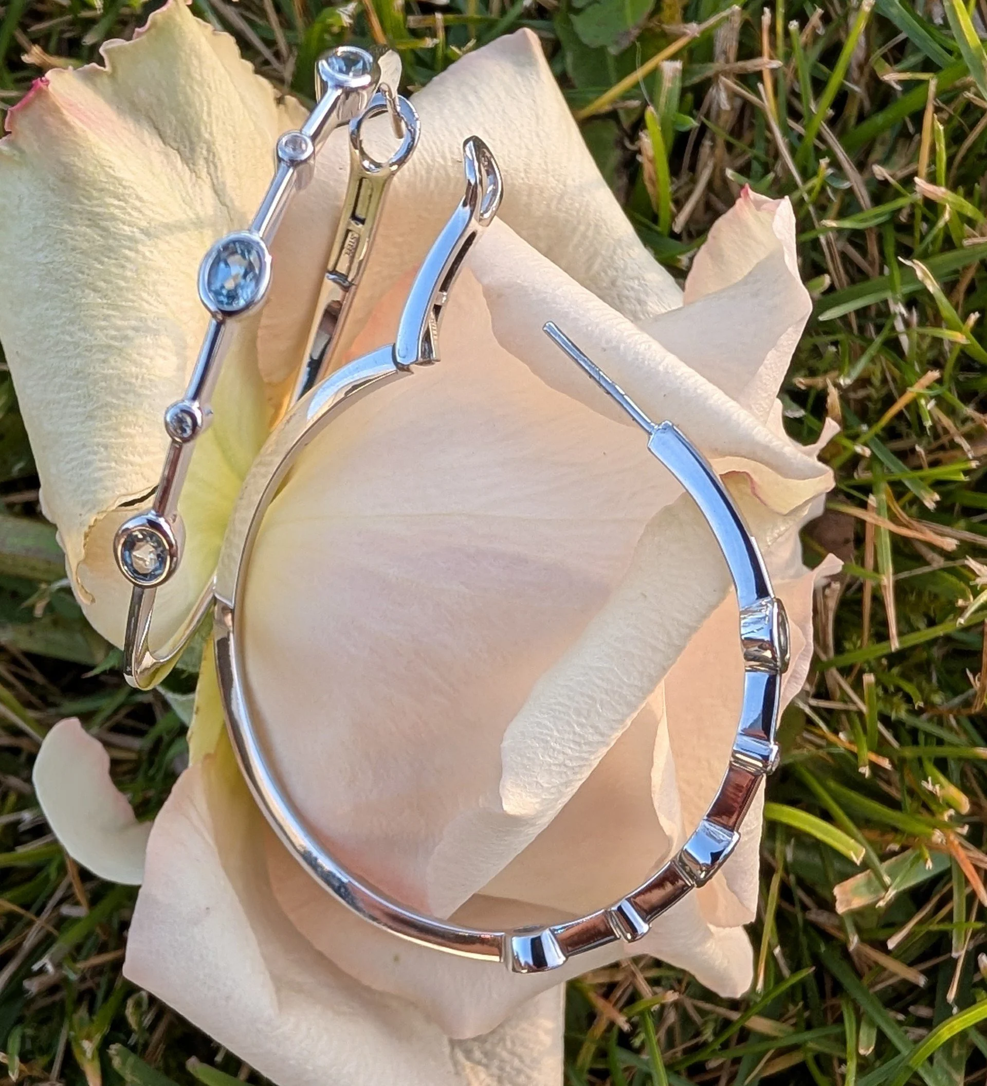 Fancy Topaz & White Sapphire Hoop Earrings.jpg