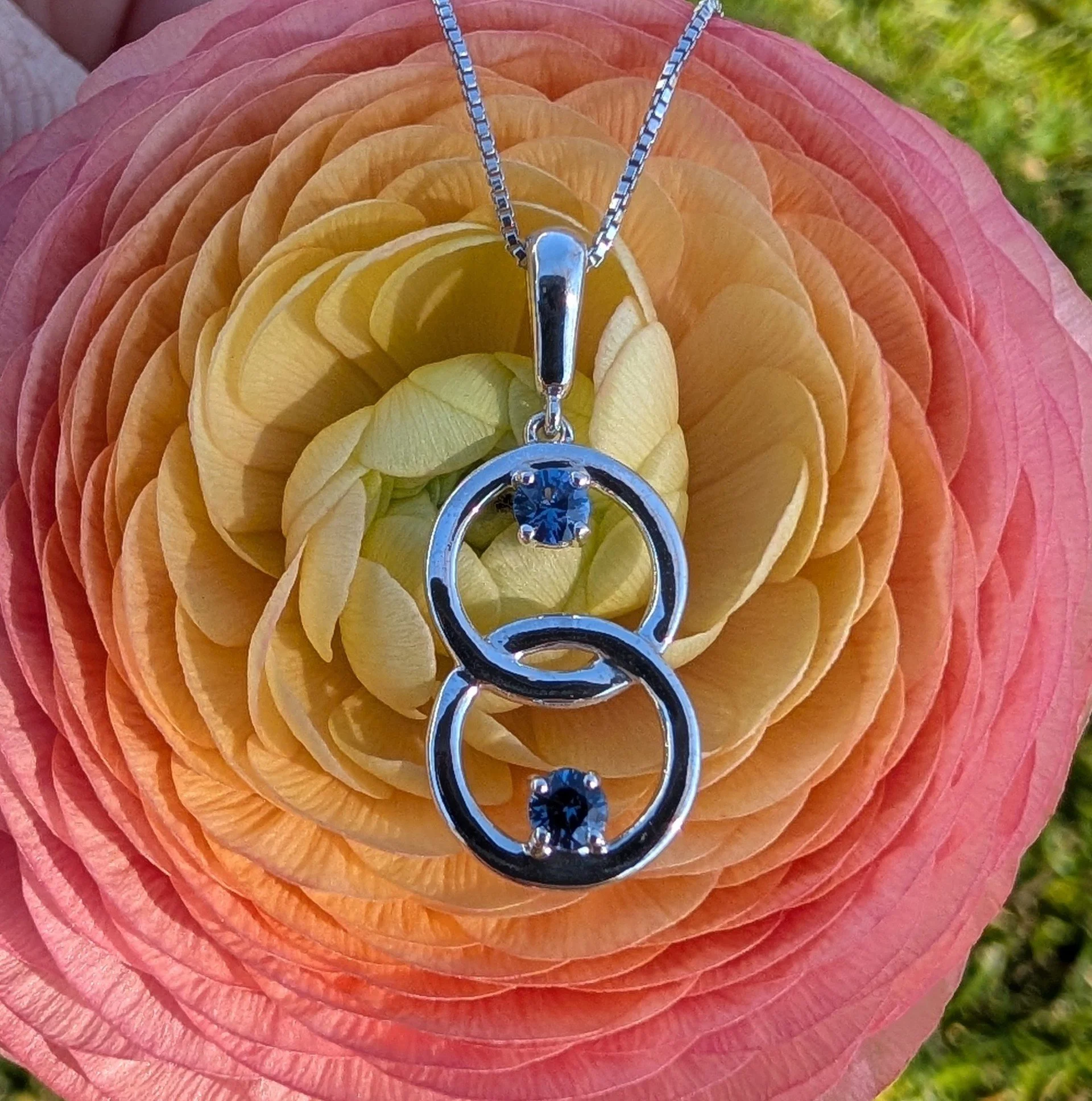 Brilliant Blue Yogo Sapphire Double Circle Pendant.jpg