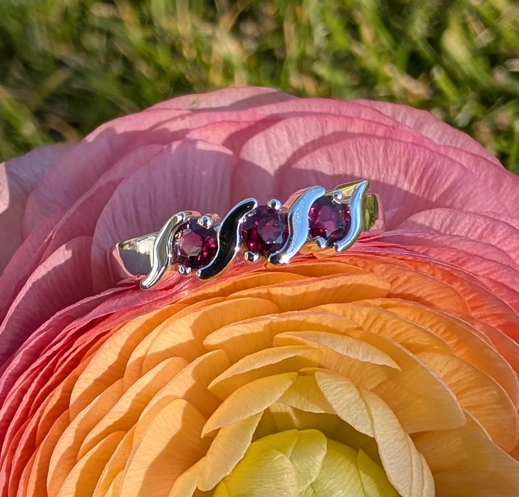 Red Garnet Three Stone Ring.jpg