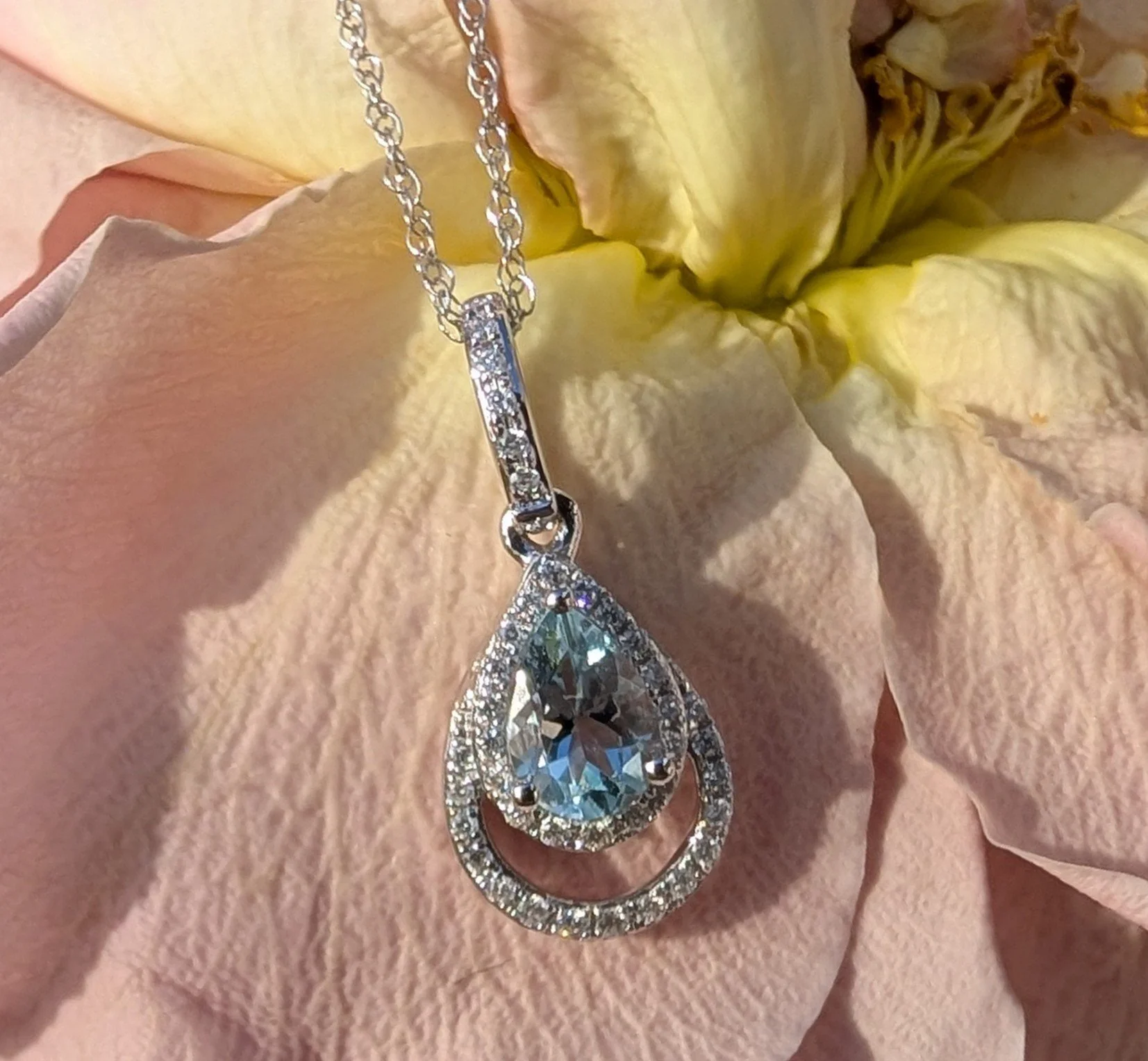 Aquamarine & Diamond Fashion Pendant.jpg