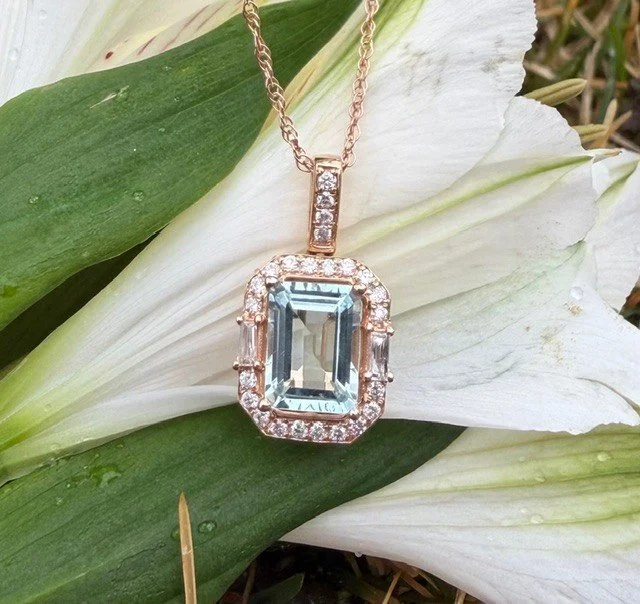 Rose Gold Aquamarine & Diamond Pendant.jpg