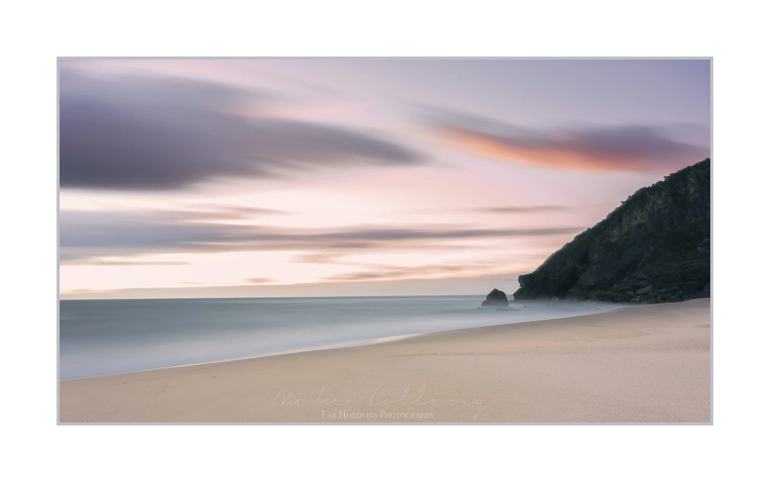 Sunset at Kohaihai Beach, West Coast, New Zealand
