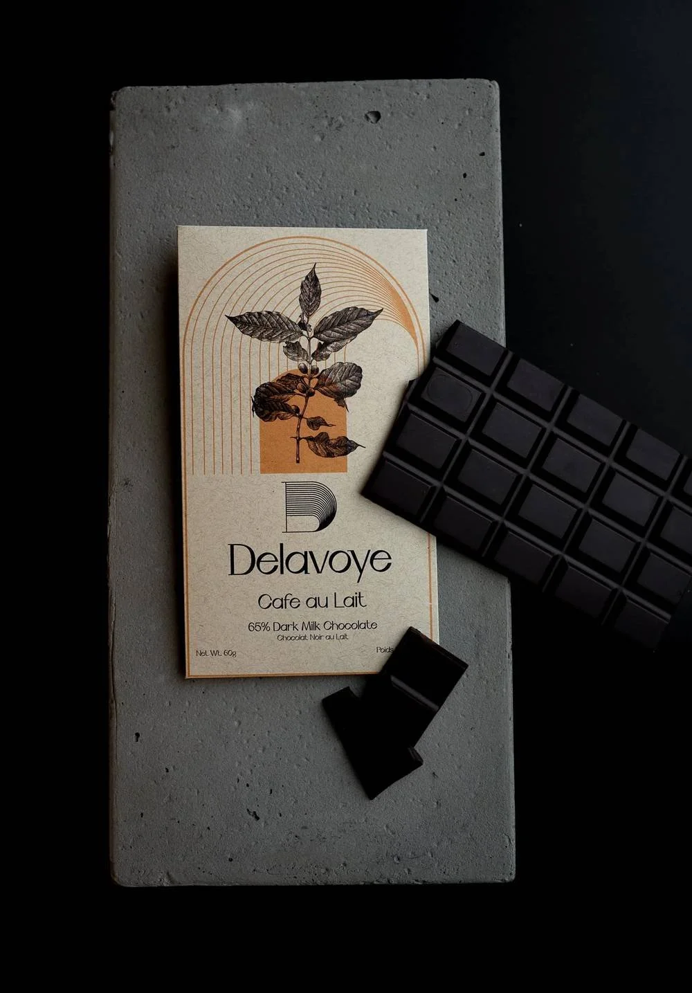 65%  DARK MILK BAR | CAFÉ AU LAIT