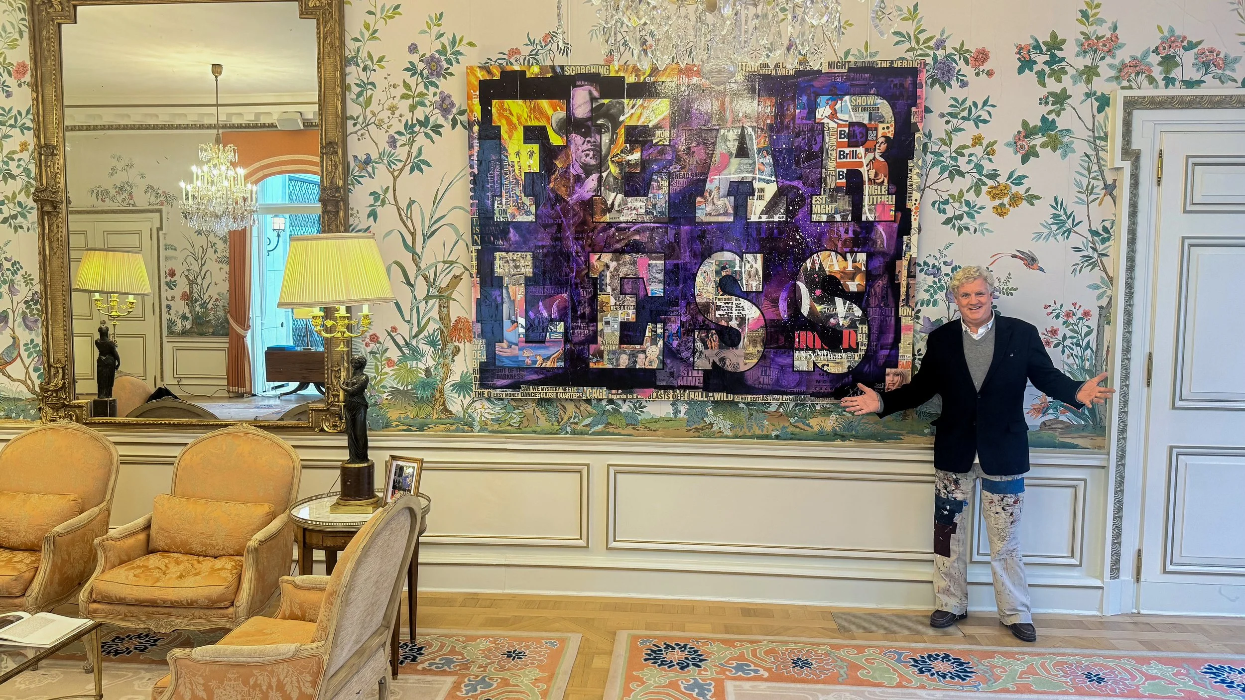 FEAR LESS at the US Embassy in Belgium as part of "Art in Embassies"