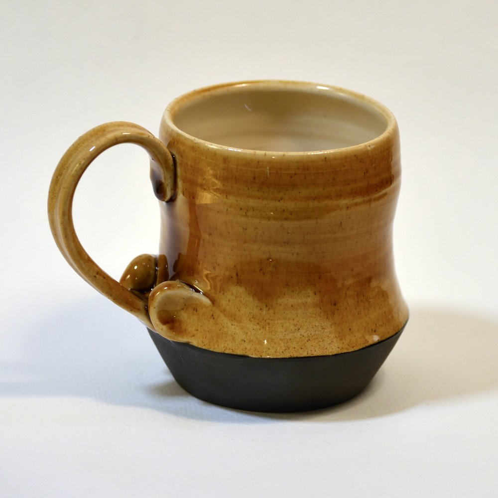 Frankoma Desert Gold Hot Toddy Tall Coffee Mugs Cups #26DC - Ruby Lane