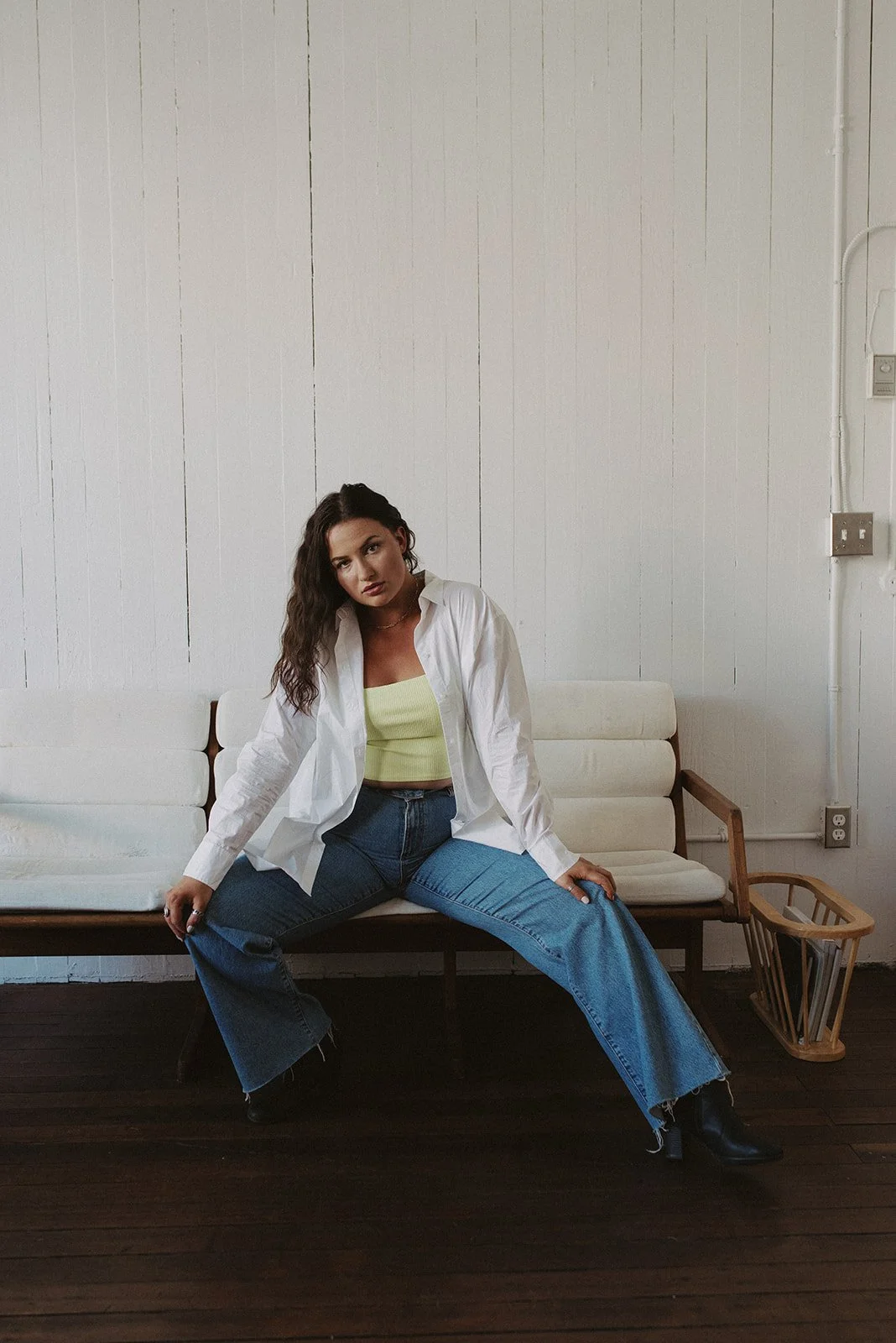 Portrait of a beautiful woman in a studio in Victoria, BC