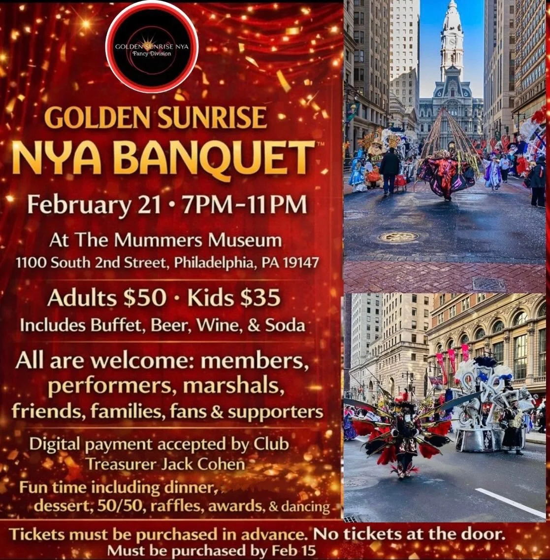 Don&rsquo;t forget to get your tickets by February 15th!