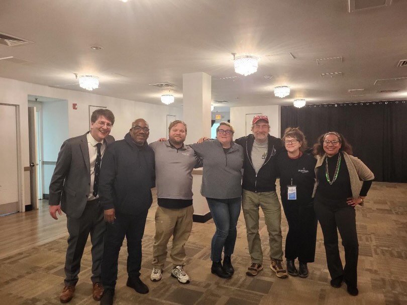 Golden Sunrise representing at the kickoff panel discussion for the @mummersmuseum Festival of Many Colirs. Be sure to check out some of their free upcoming festival workshops including ones led by our Captain @joeebeez as well as our member groups @