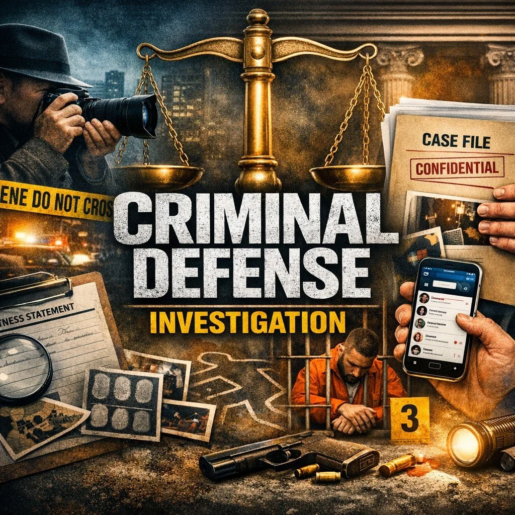 SERVICE SPOTLIGHT:&nbsp; CRIMINAL DEFENSE INVESTIGATIONS