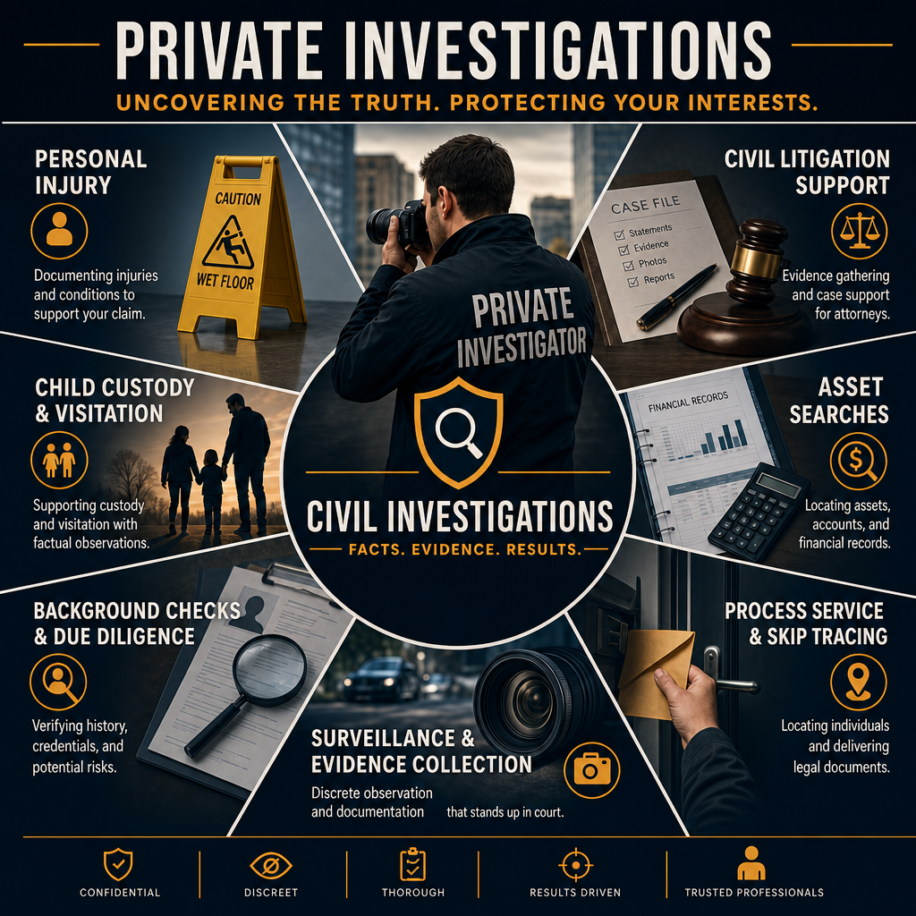 SERVICE SPOTLIGHT: CIVIL INVESTIGATIONS