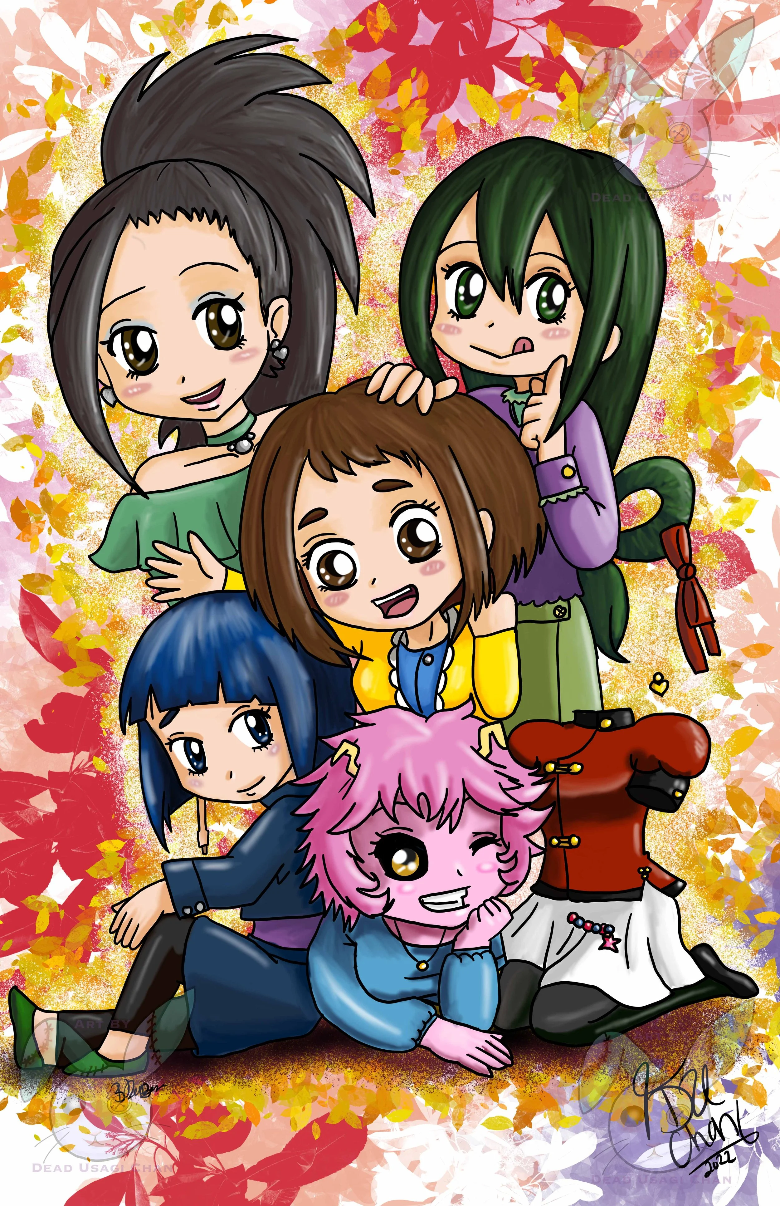 The Girls from Class 1-A from My hero Academia.