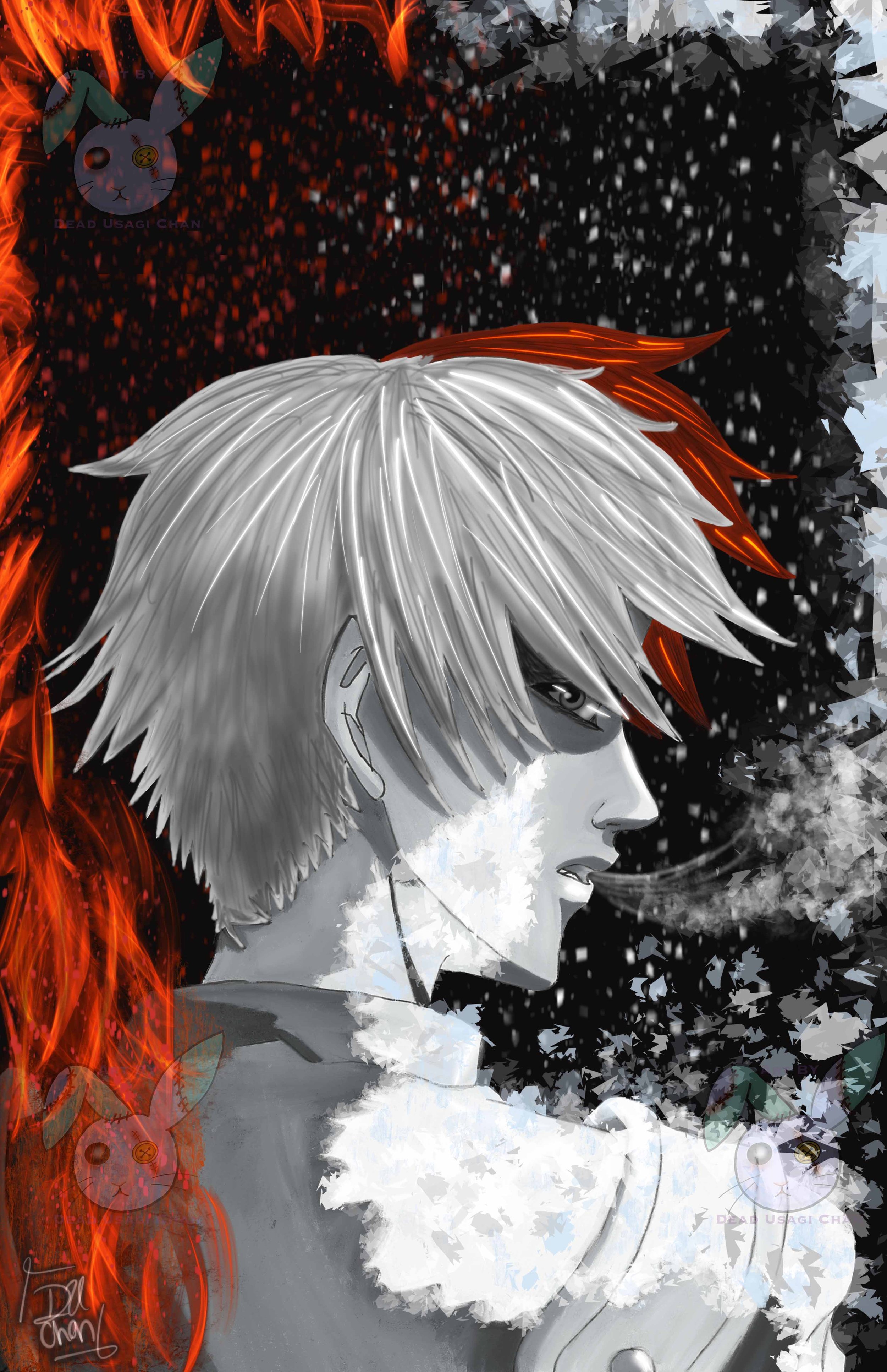 Fire and Ice Todoroki from My Hero Academia