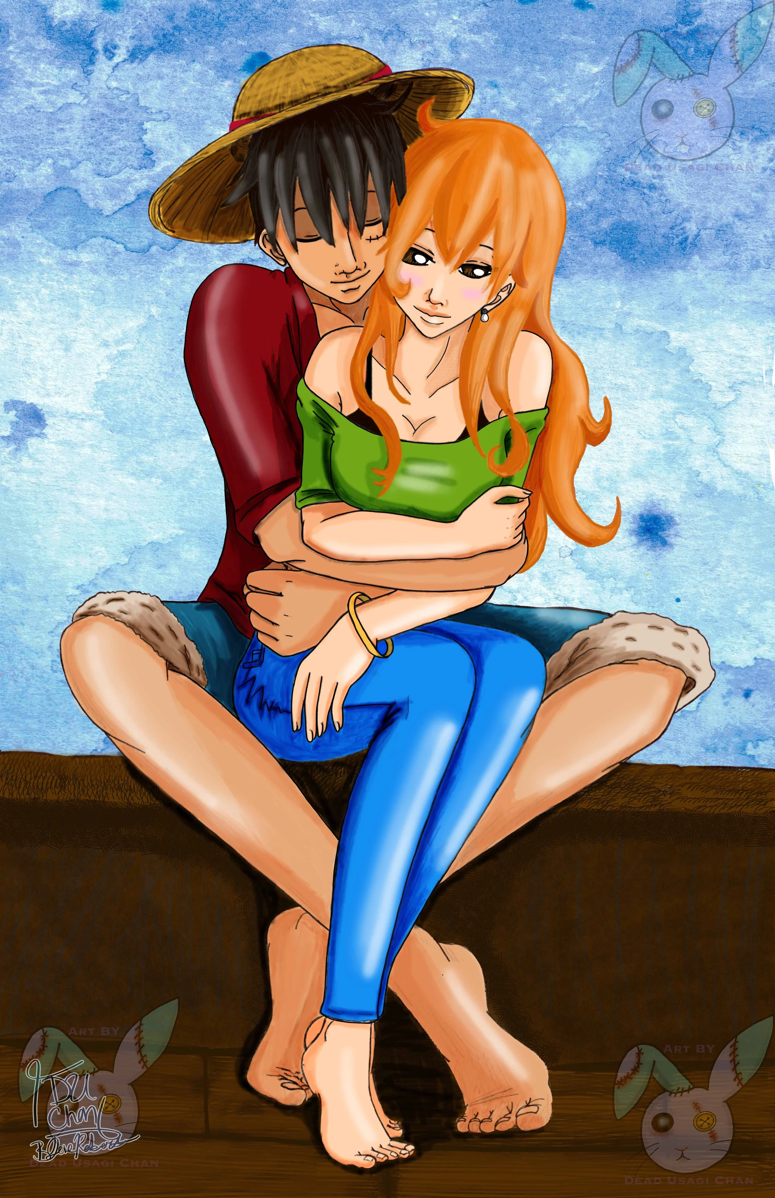 A Future Pirate King embracing his Queen