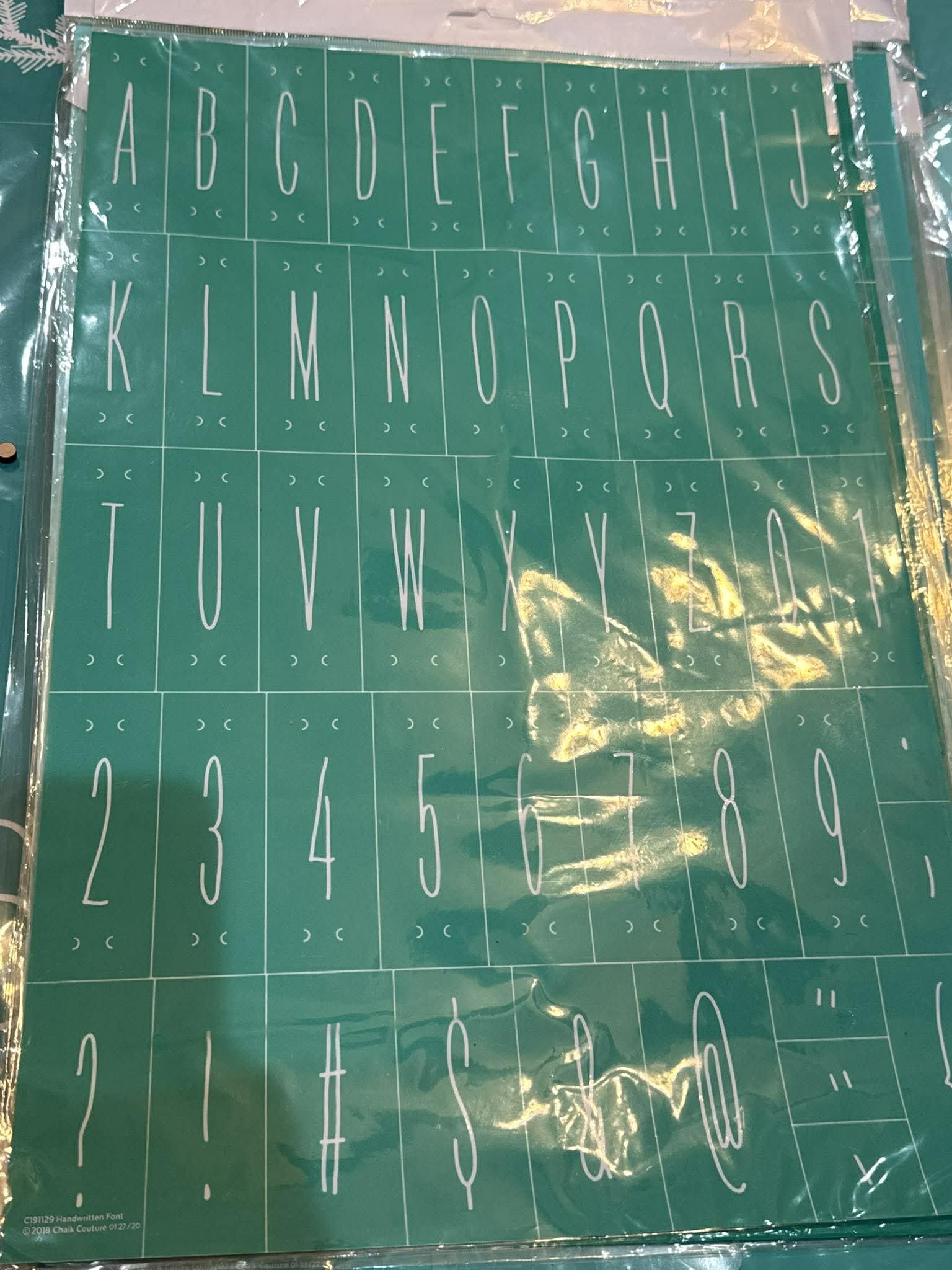 18x18 Letter stencil