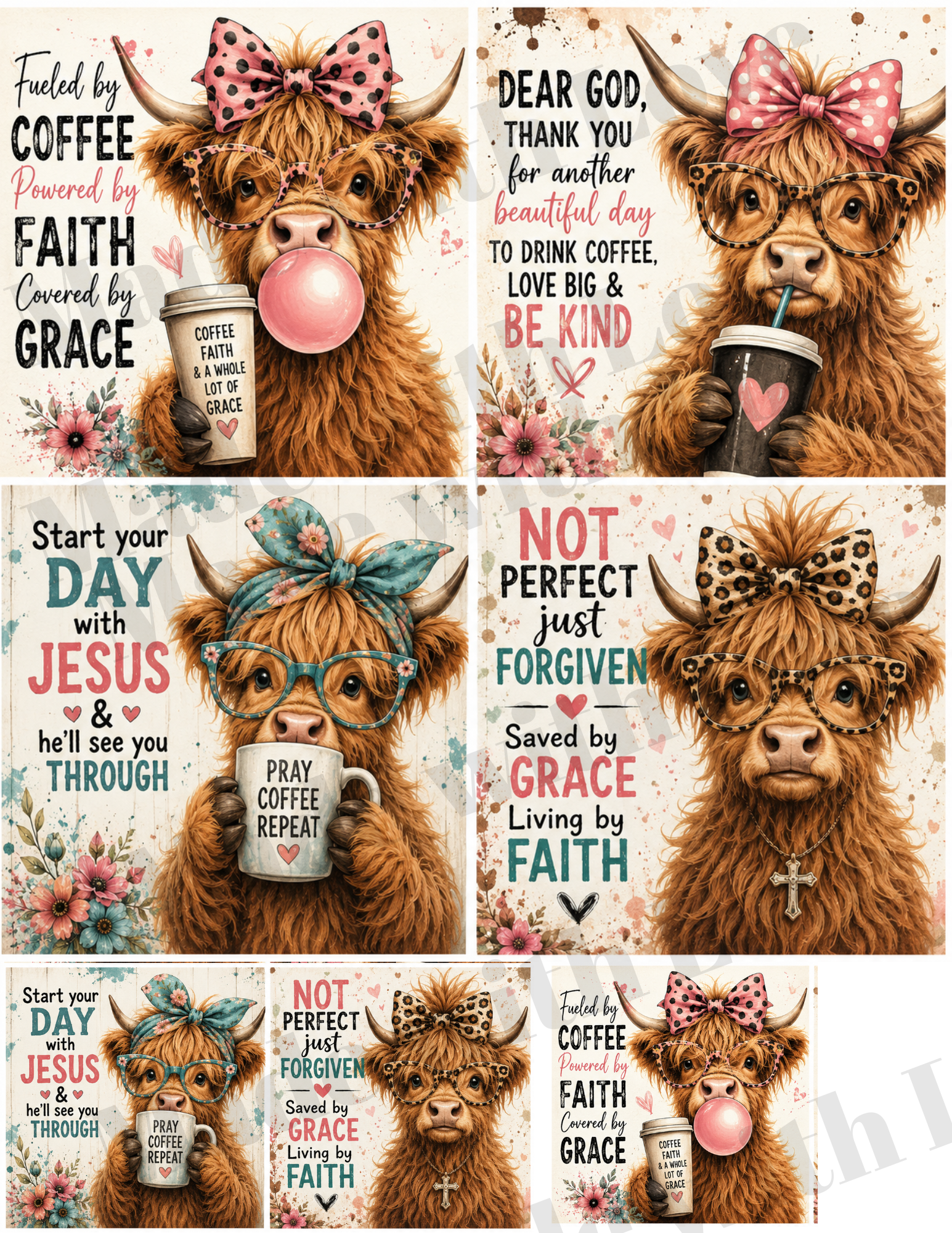COW set of PRINTABLES DOWNWLOAD ONLY