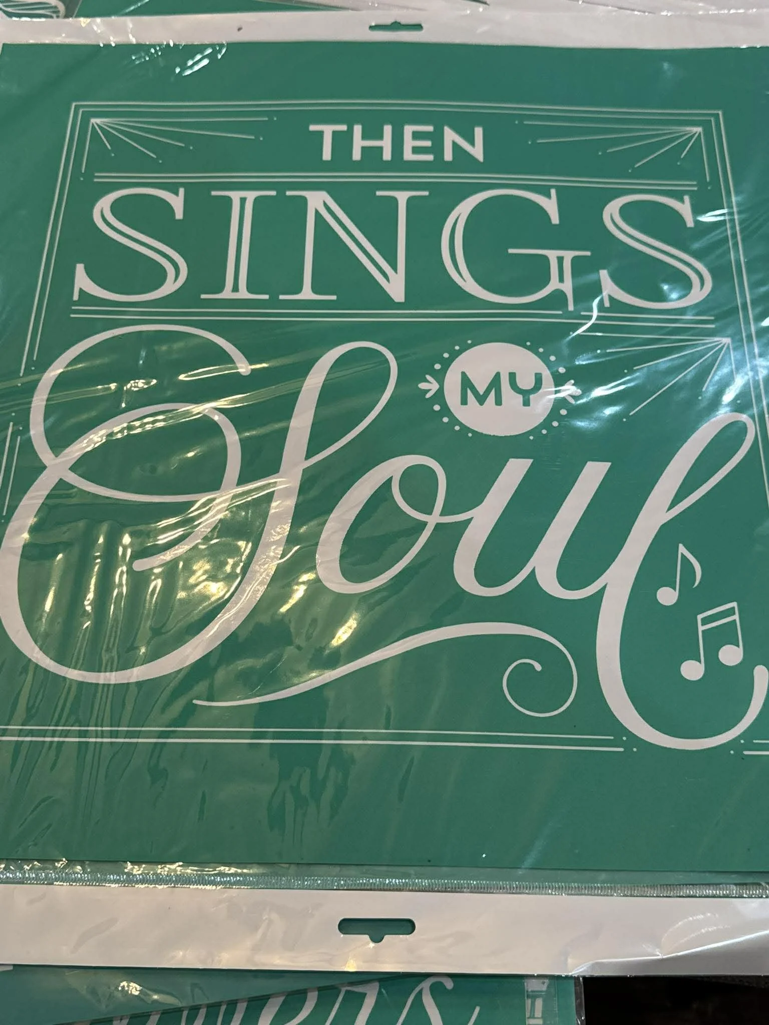 sings my soul 18x18 stencil
