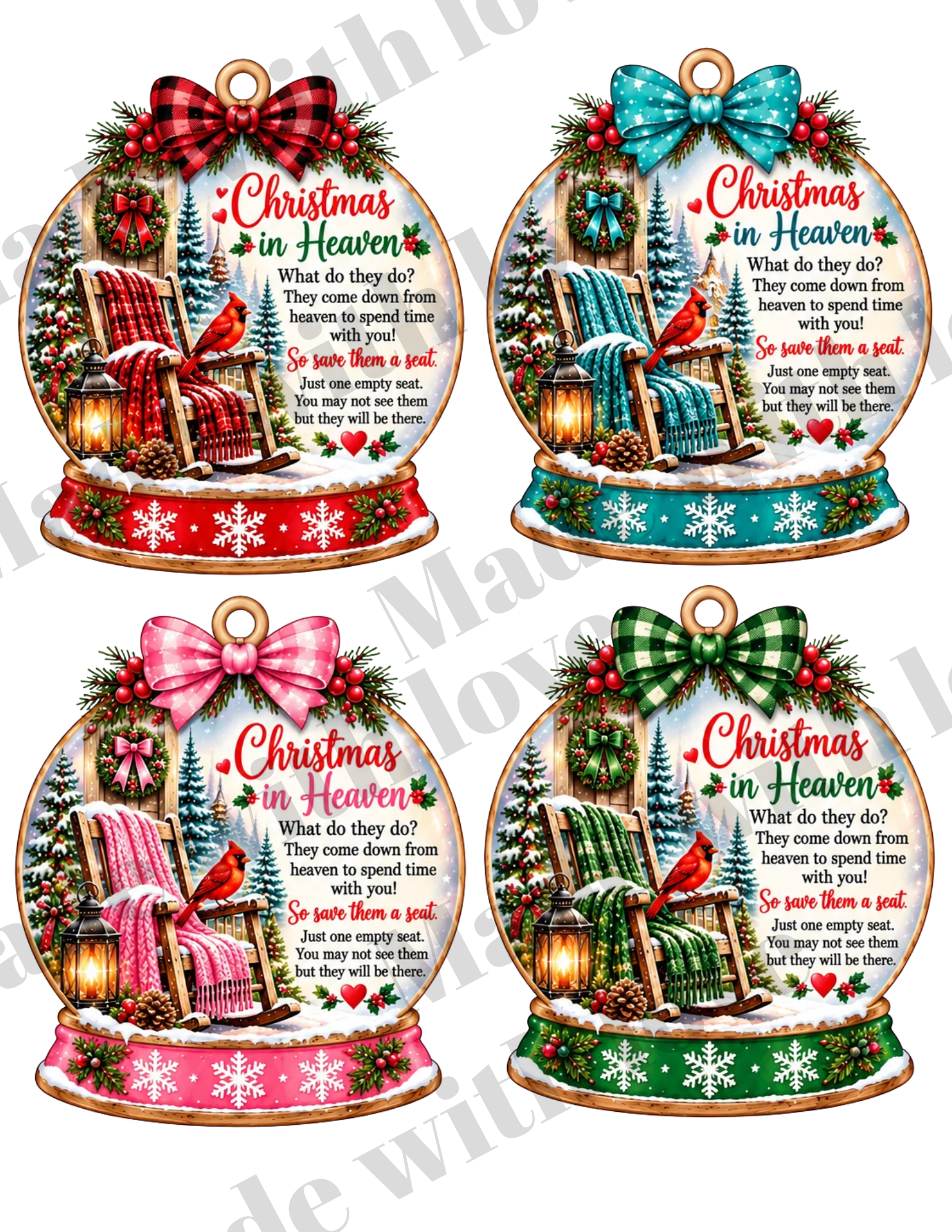 Christmas in heaven Globe 4.5 PRINT download only