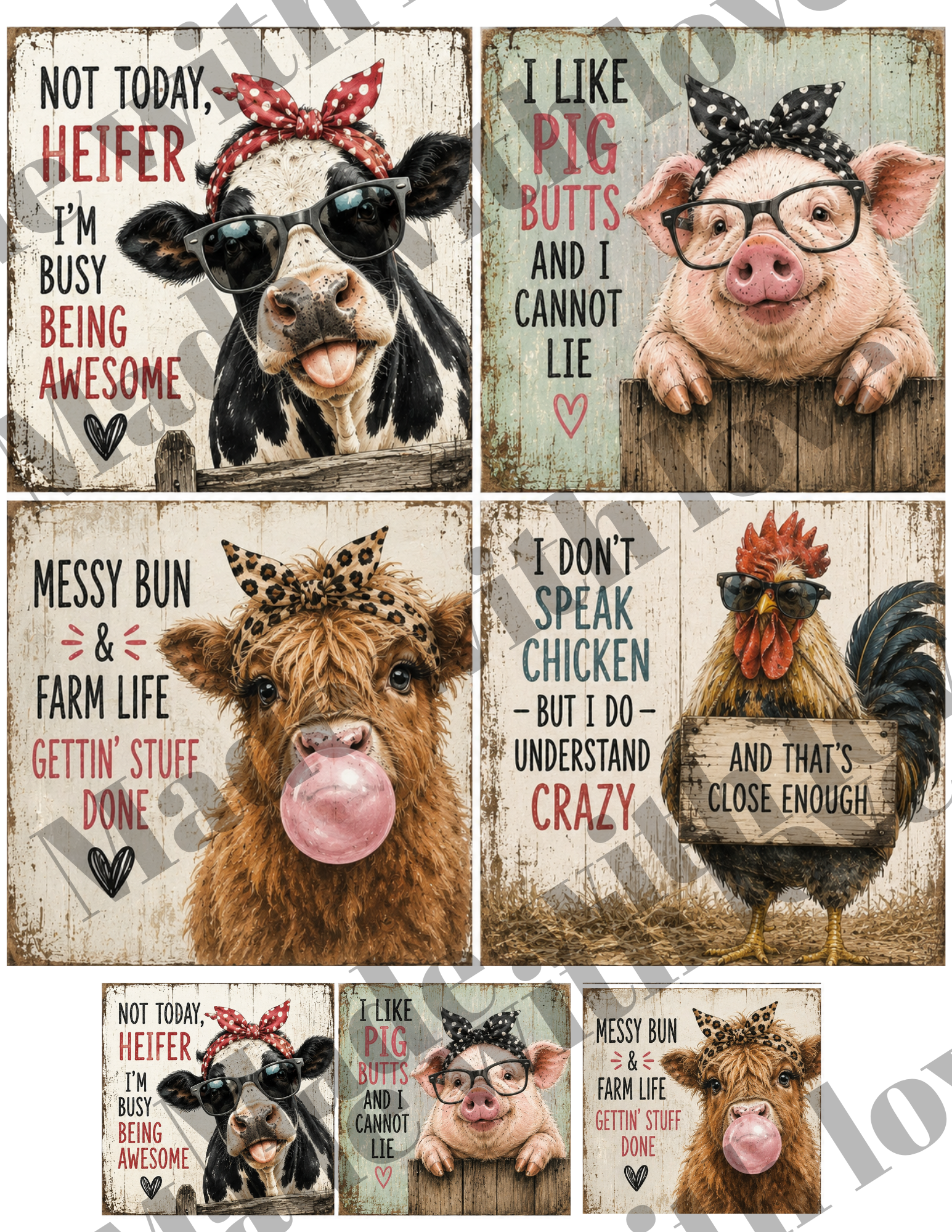 4x4 prints and magnets size DOWNLOAD ONLY