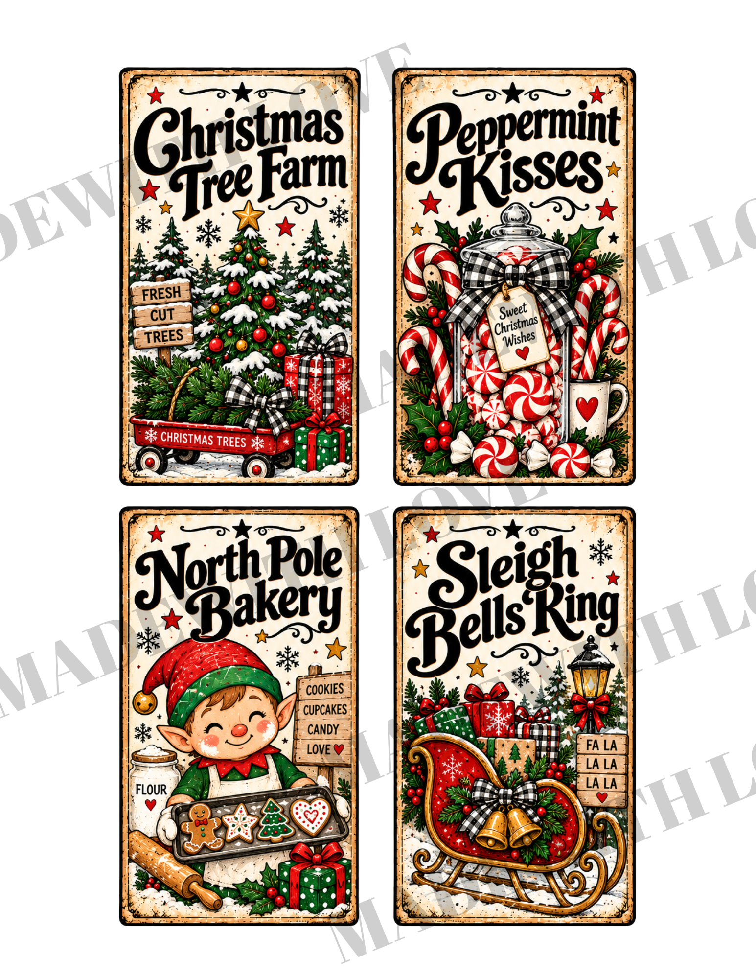 Christmas tag tags in shop DOWNLOAD ONLY