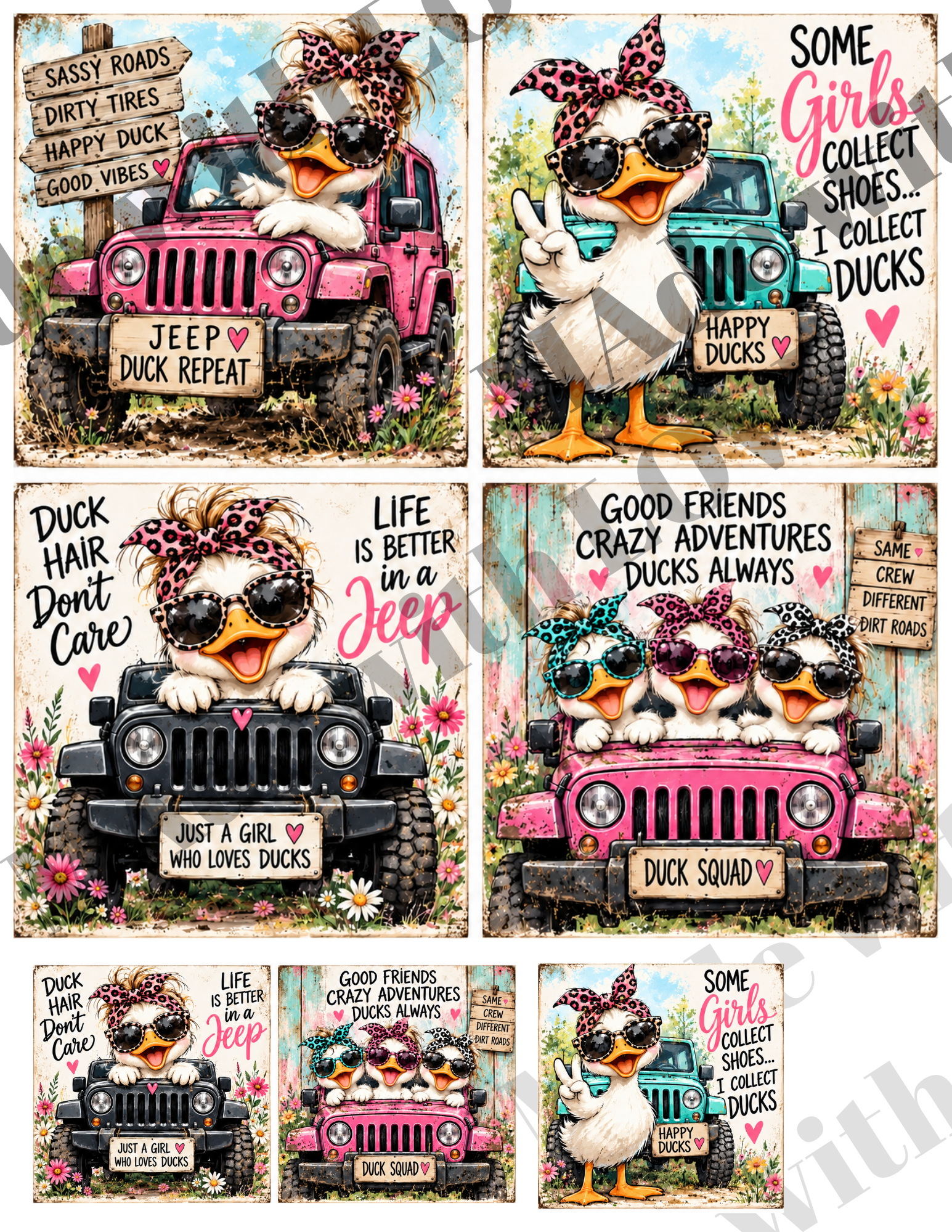 DUCK PRINTS DOWNLOAD ONLY