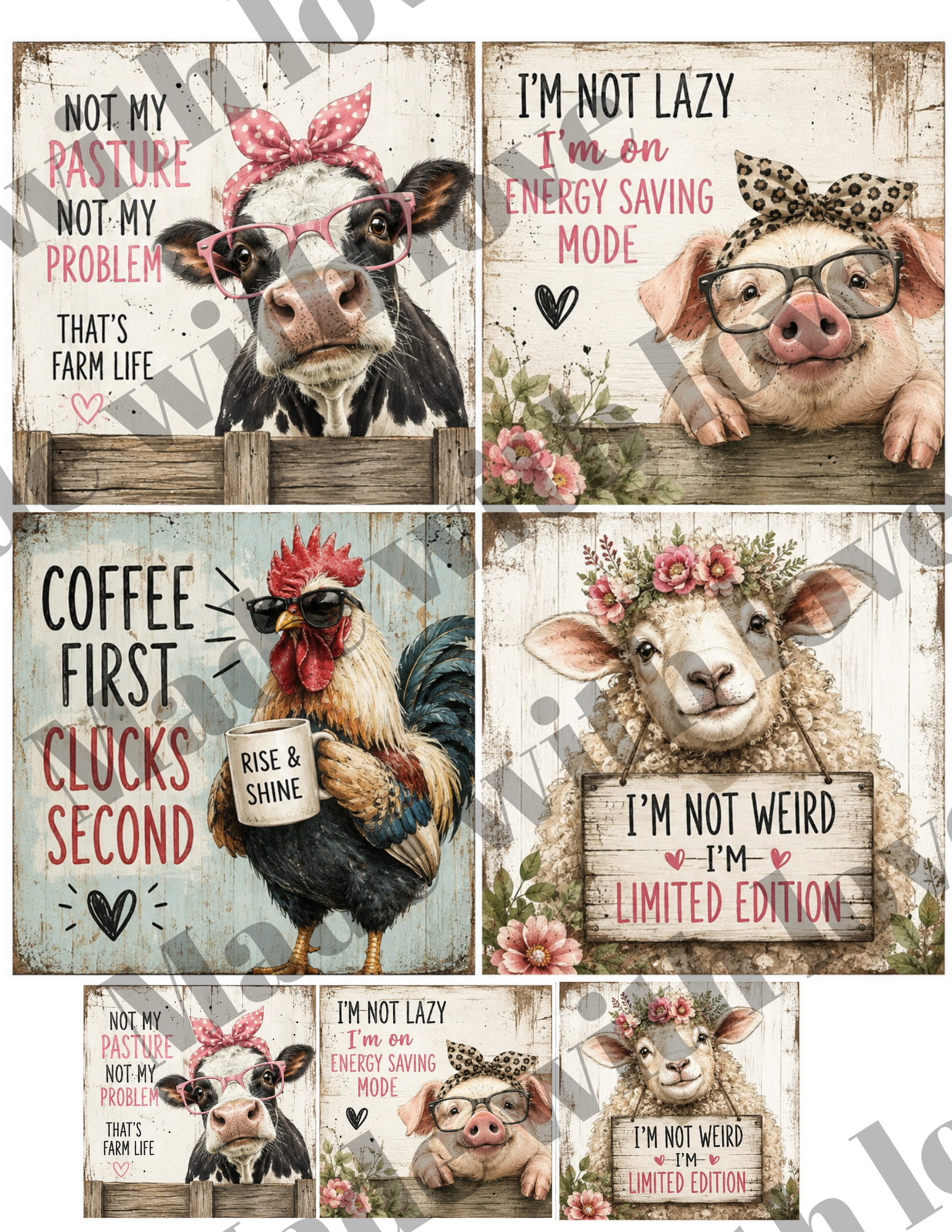 4x4 and magnets size prints DOWNLOAD ONLY