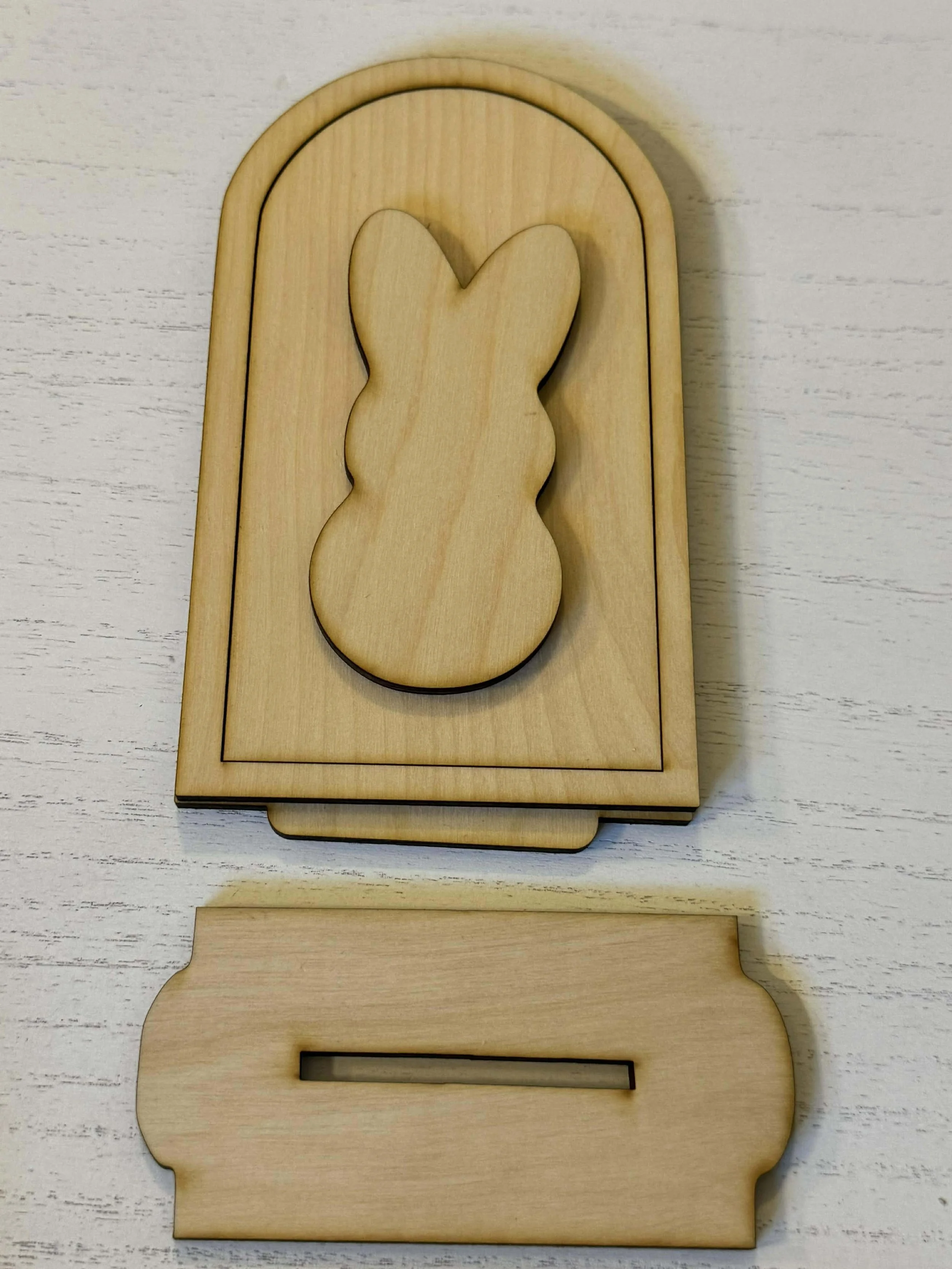 7 inch bunny sign interchangeable