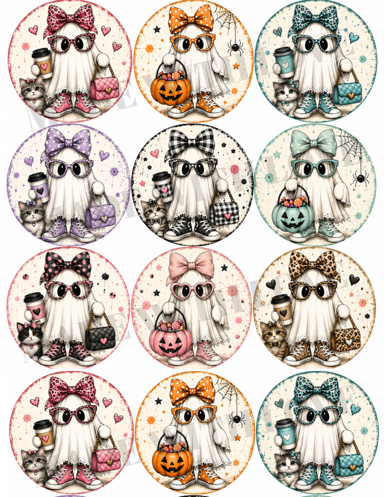 PRINT at HOME sheet of ghosts DOWNLOAD Only