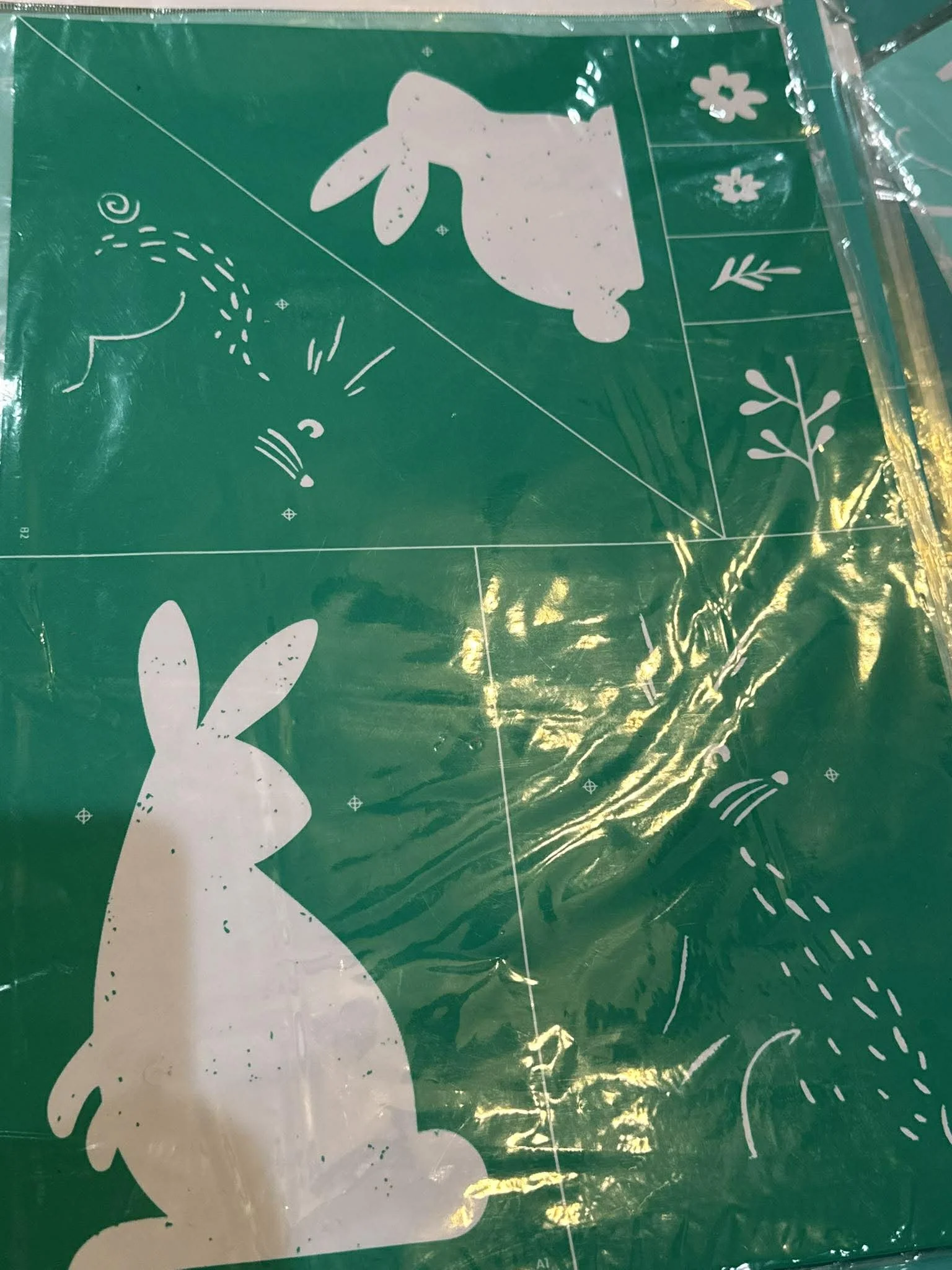 12x18 stencil bunnies
