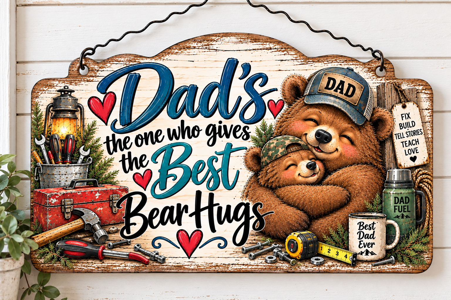 Rustic Dad Bear Hugs Sign.png