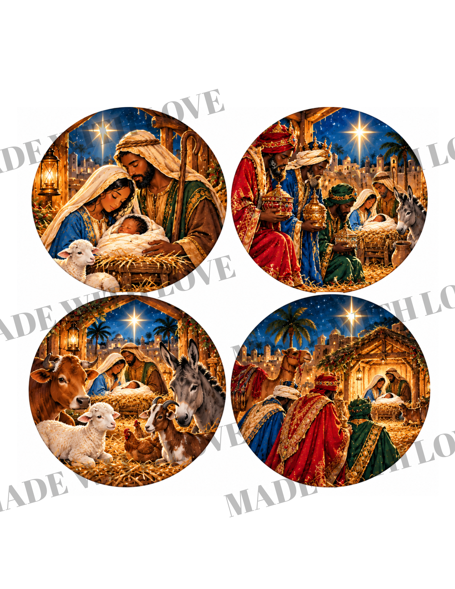NATIVITY prints DOWNLOAD ONLY 3.6 inch