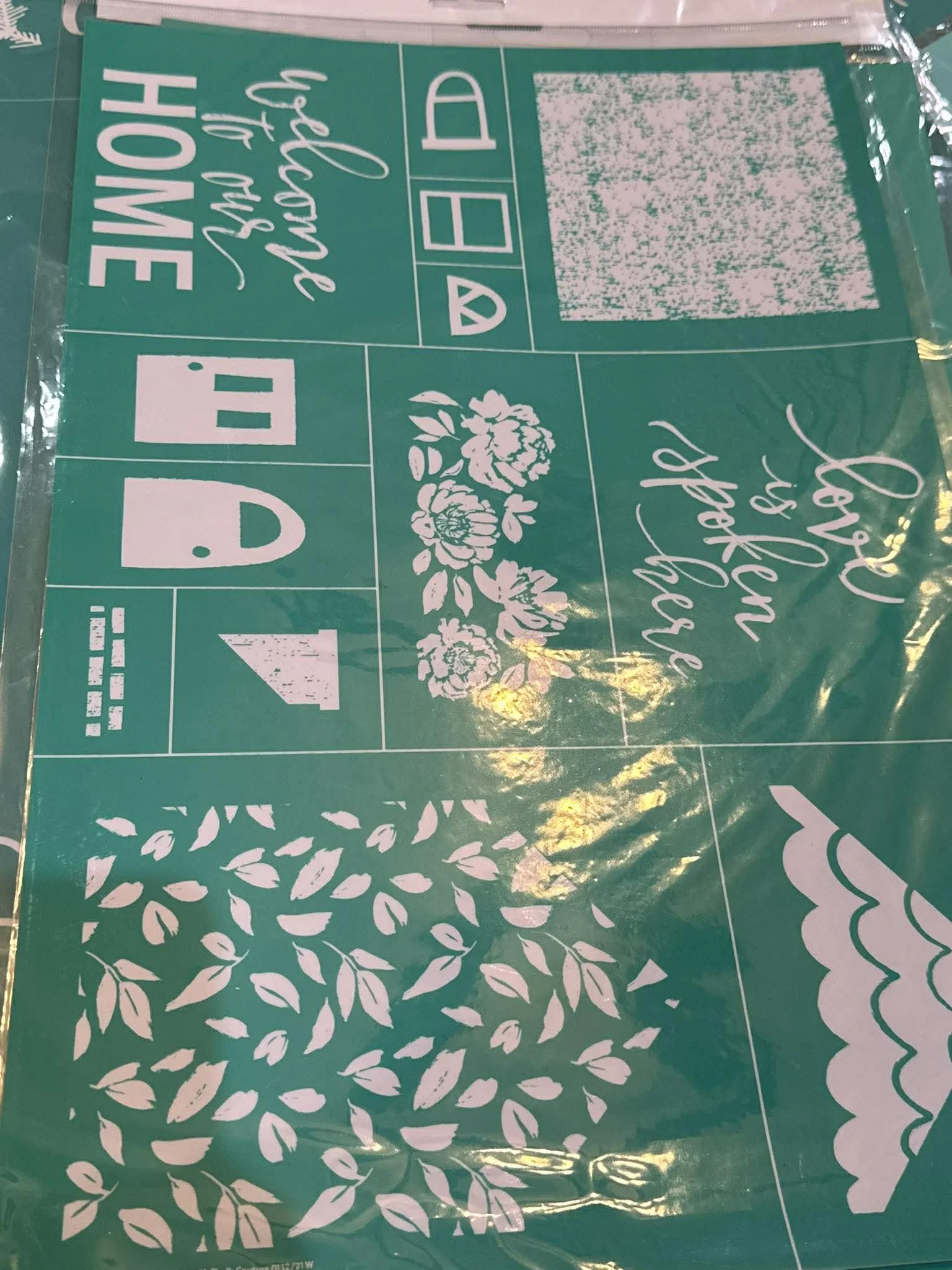 house print 12x18 stencil