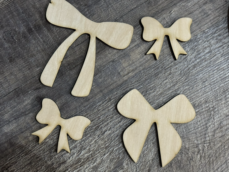Bow set of 4 (4 inch down )