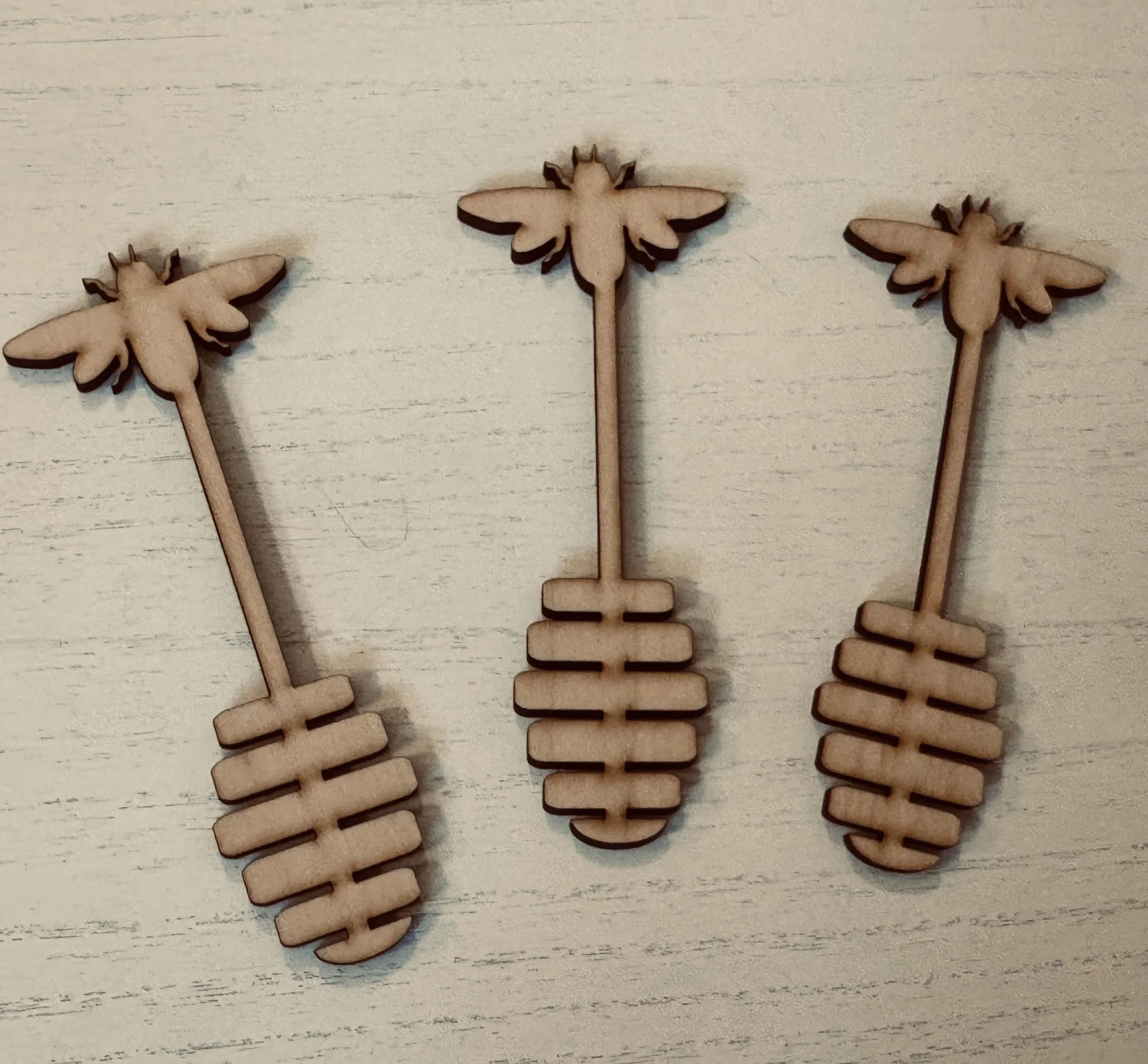 bee honey stick set of three 6.5 inch