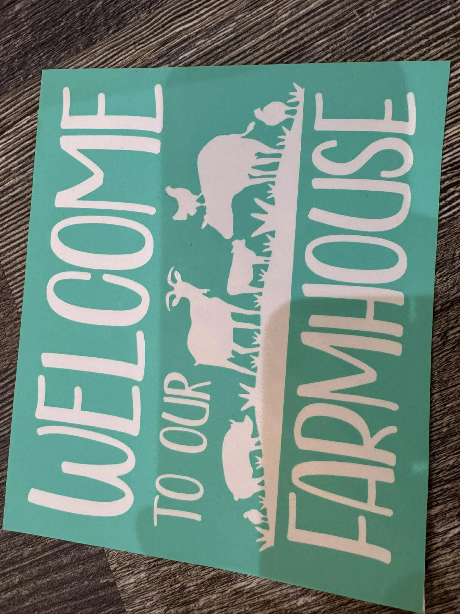 welcome to the farmhouse stencil pox 7x5