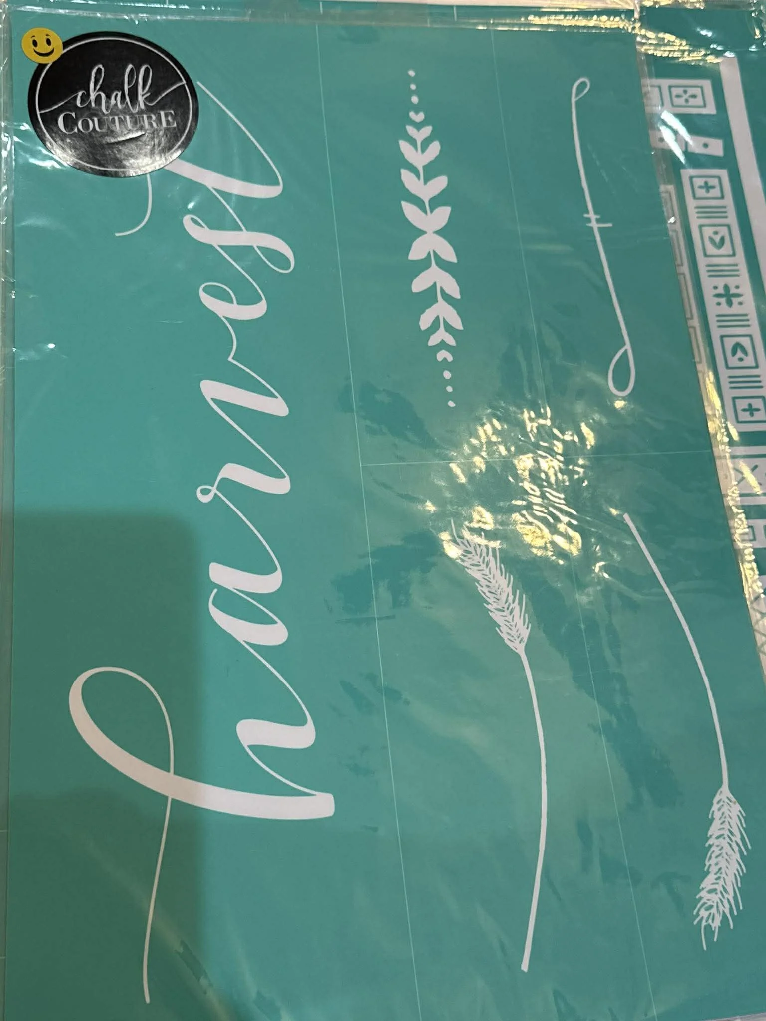 harvest stencil 12x18