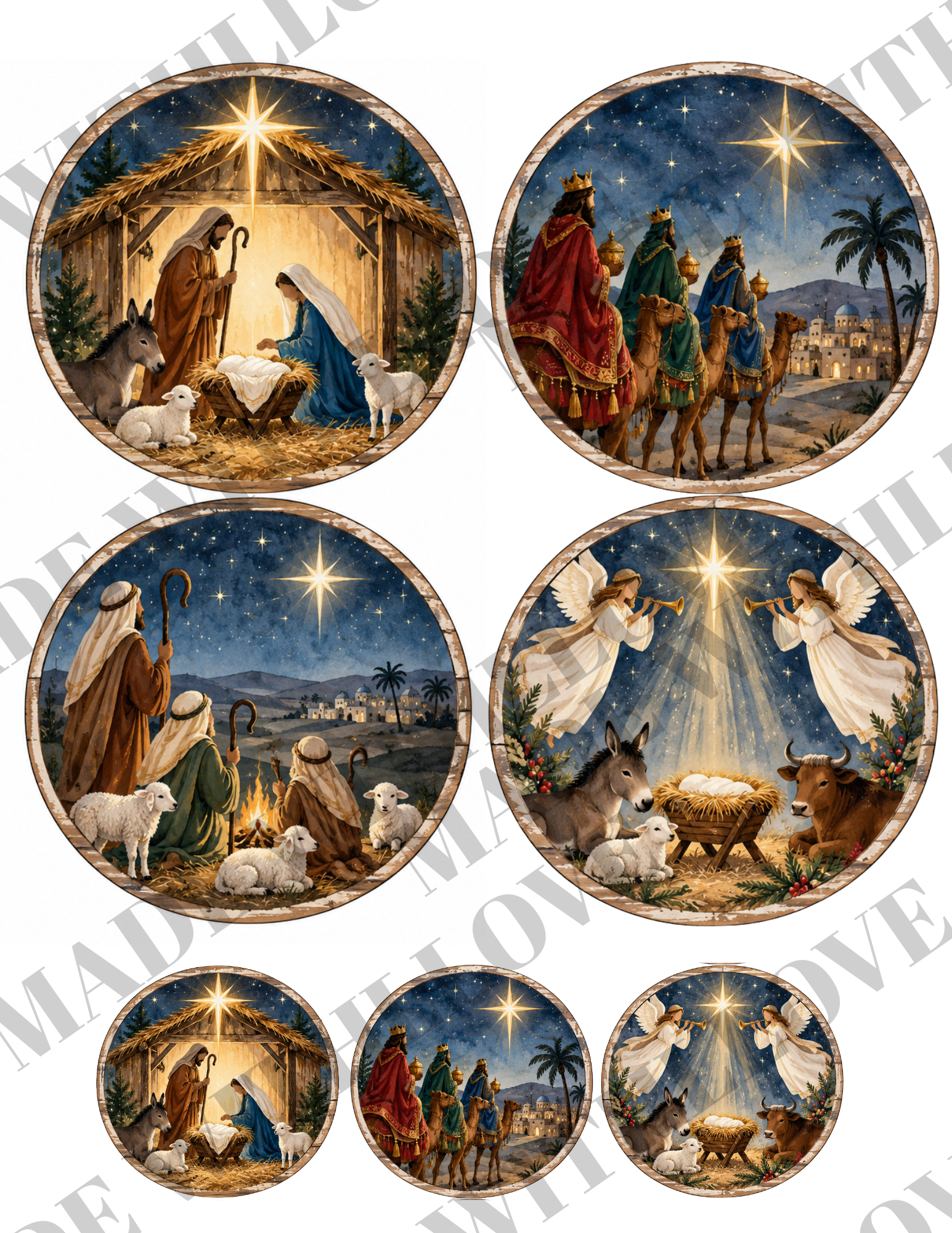 3.6x3.6 NATIVITY Set DOWNLOAD ONLY