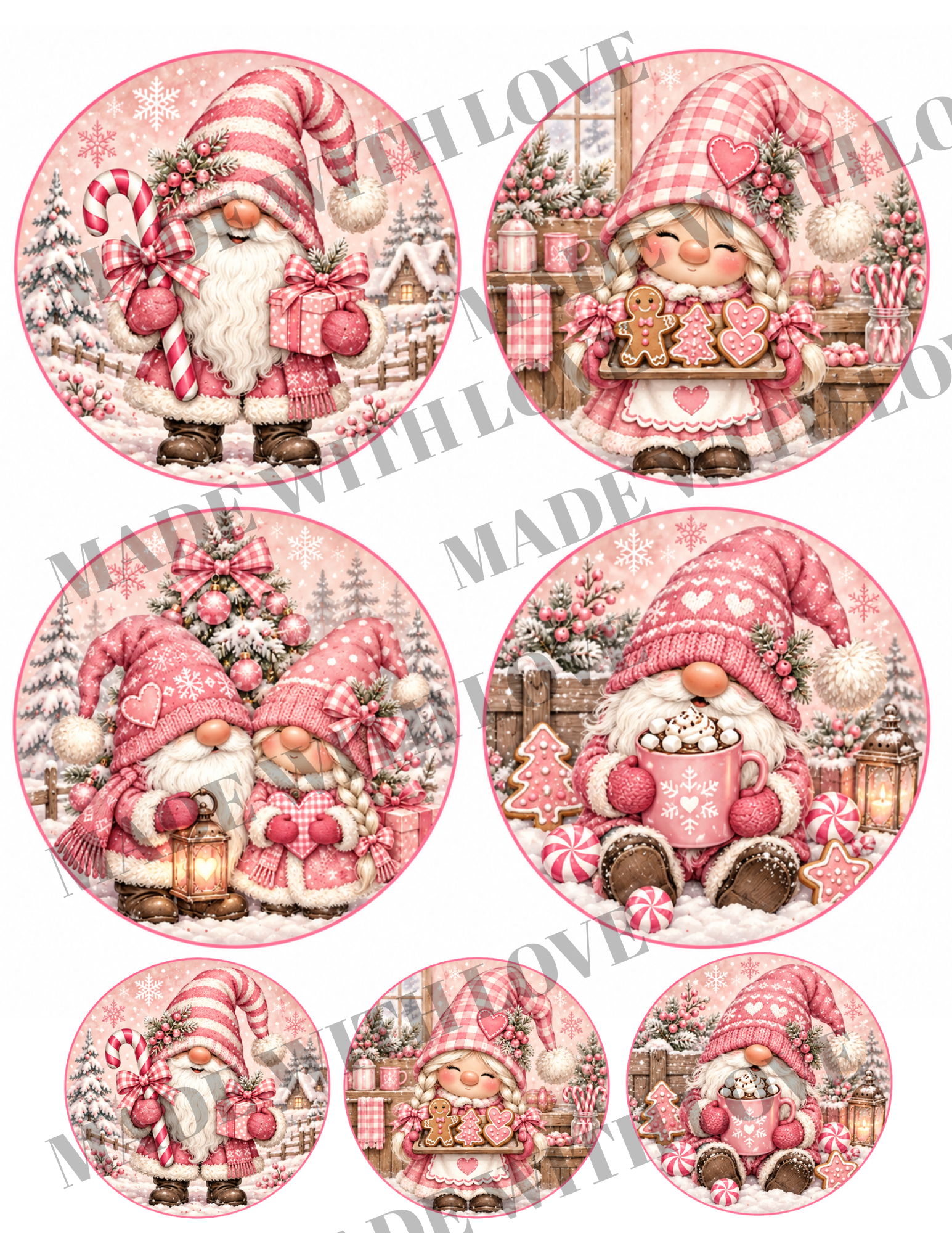 PINK Ornament PRINTS download only