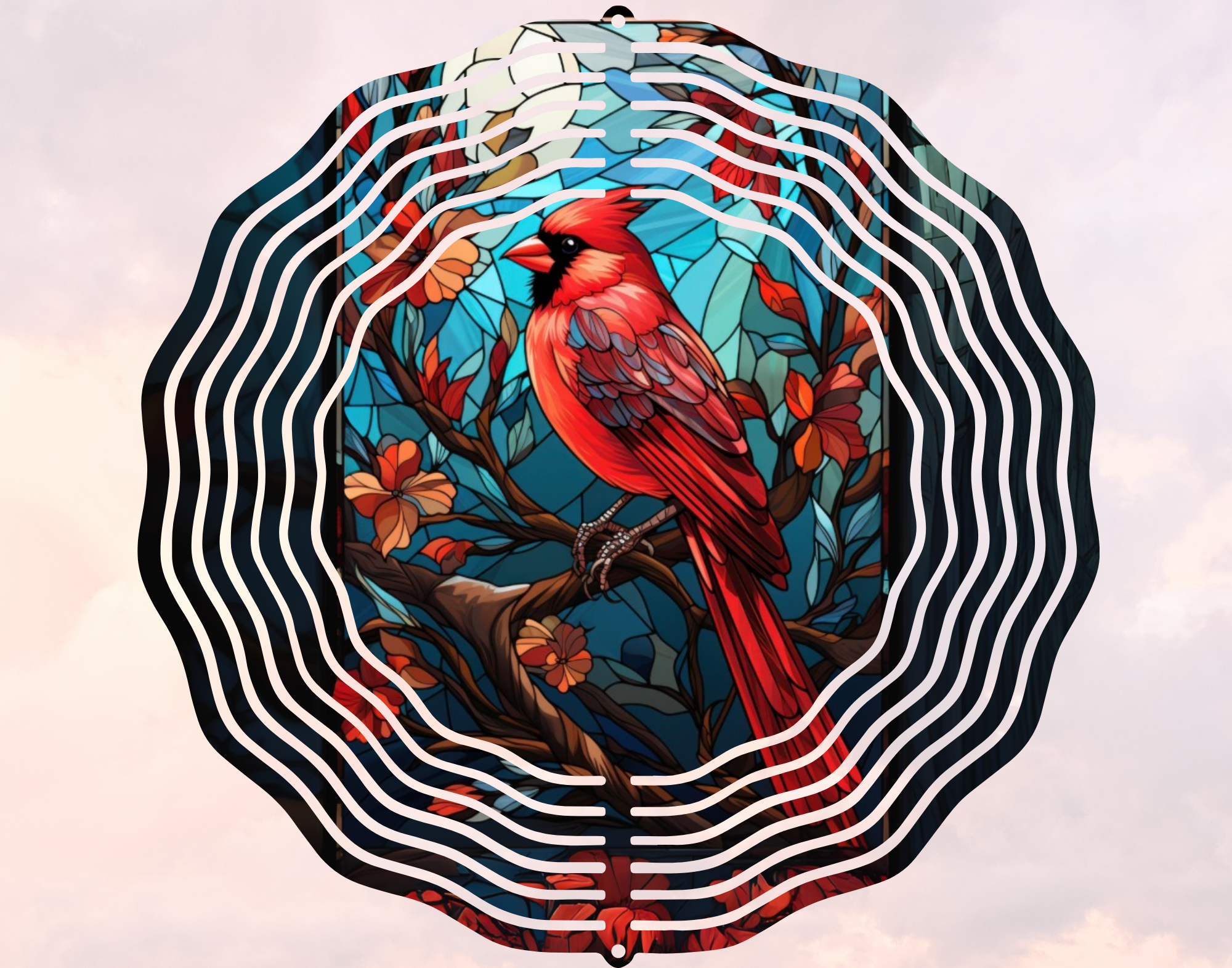 cardinal wind spinner 10 inch