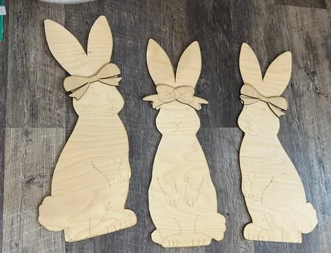 23.5 inch Porch bunny set of 3