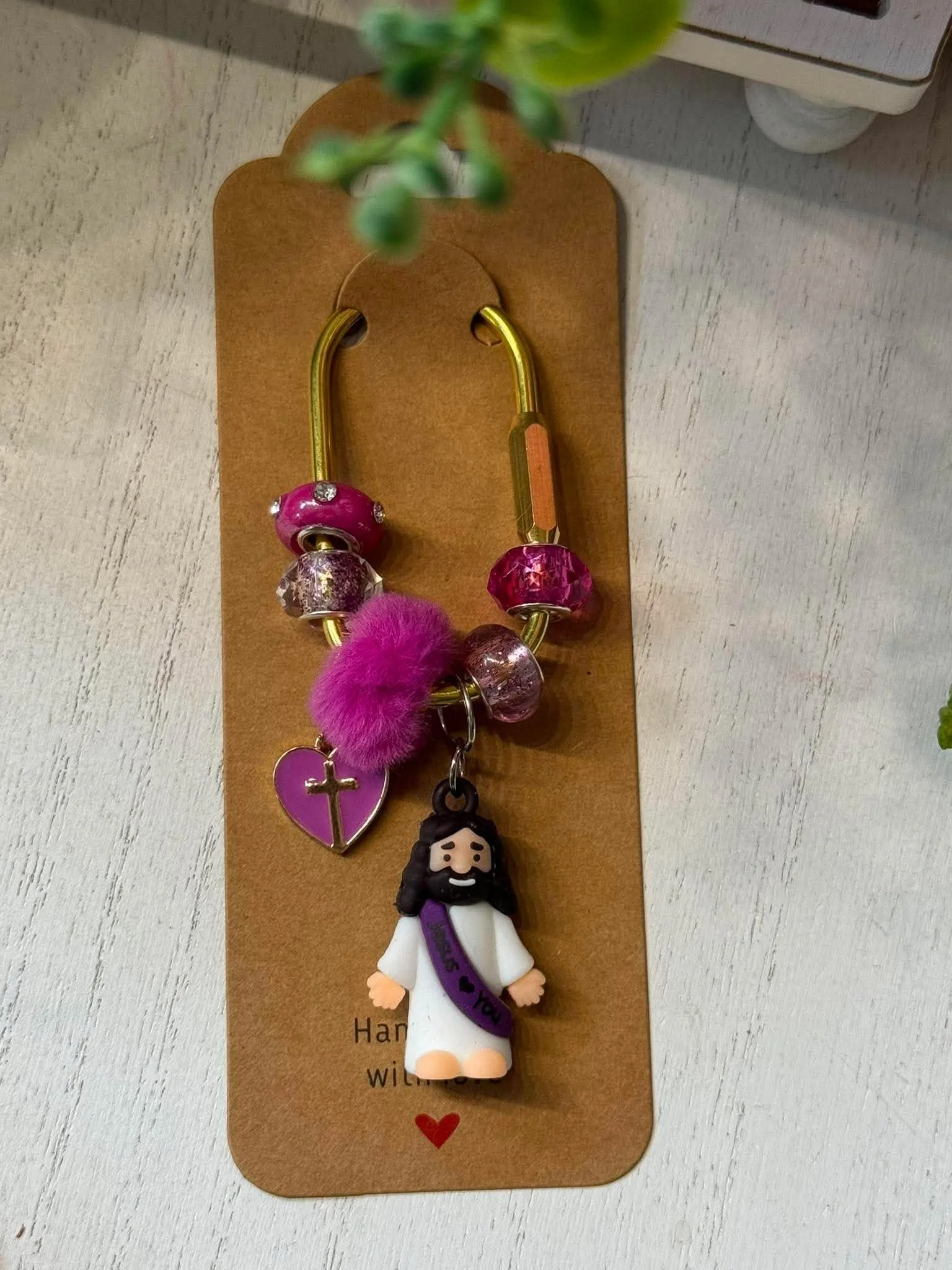 Purse Dangle with Jesus