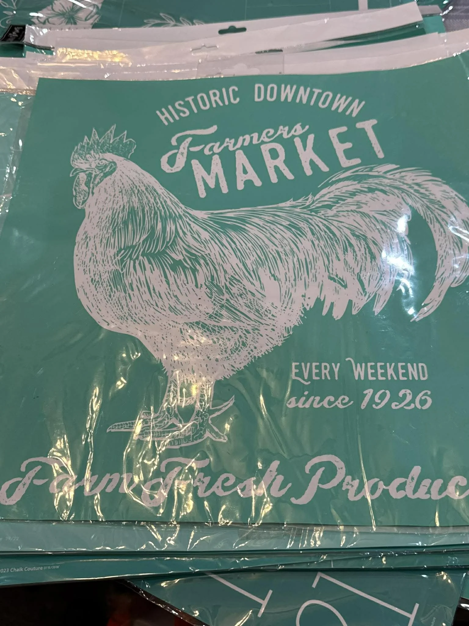 18x18 Rooster stencil