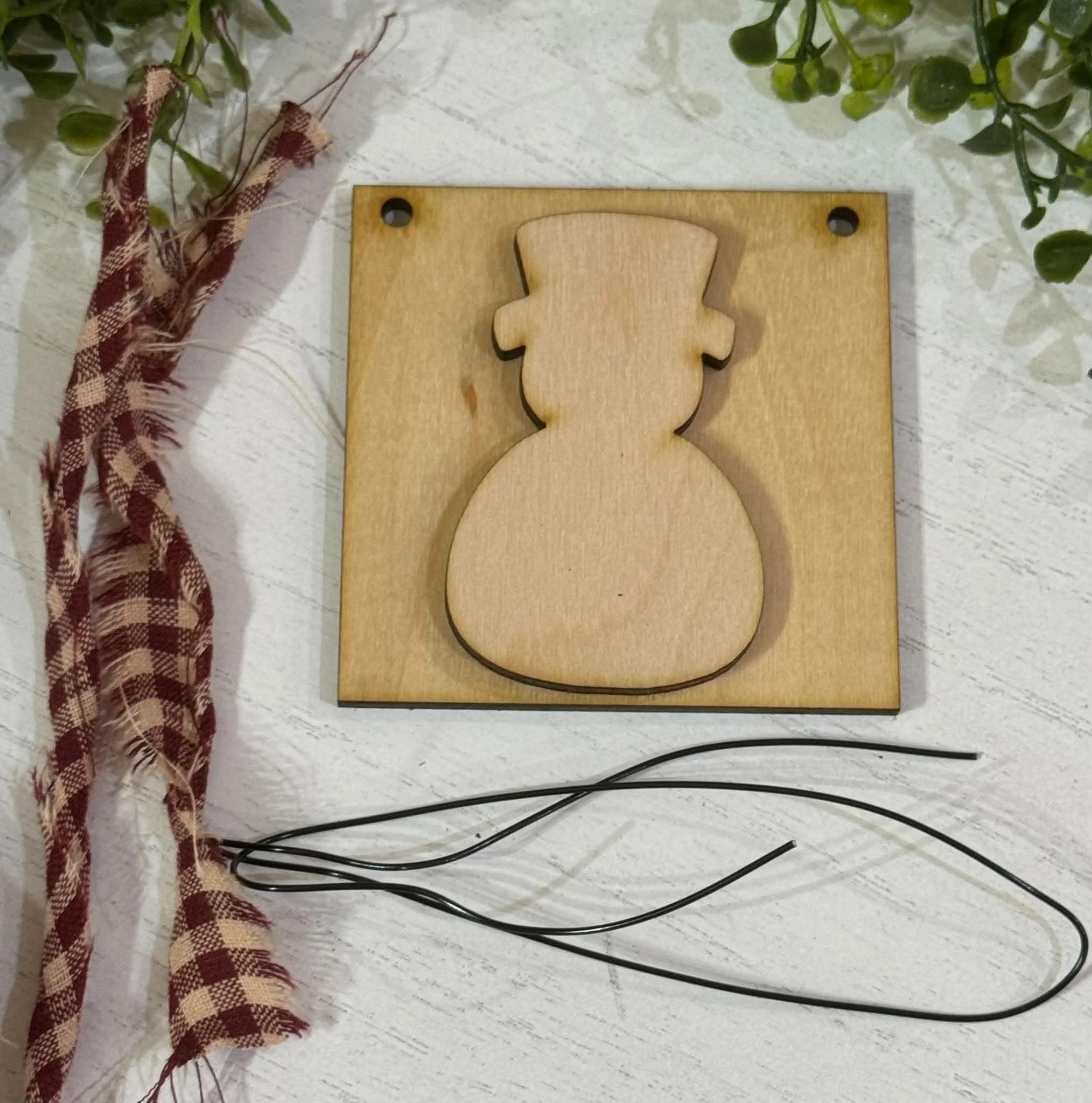 3x3 snowman wood kit