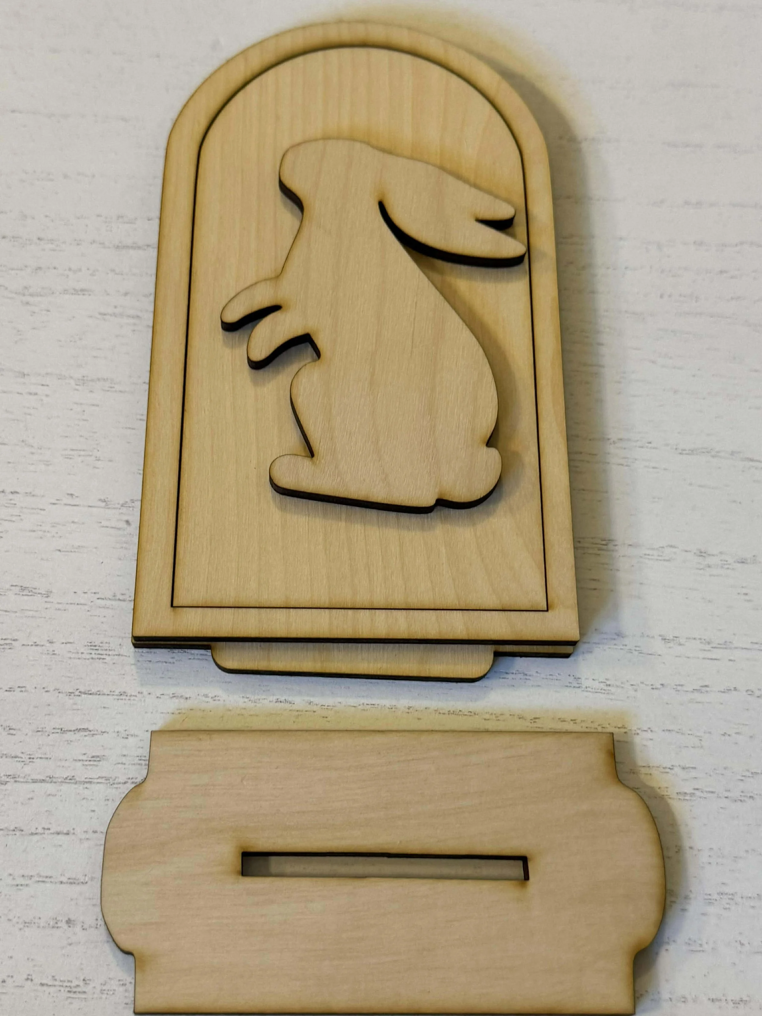 7 inch bunny interchangeable sign