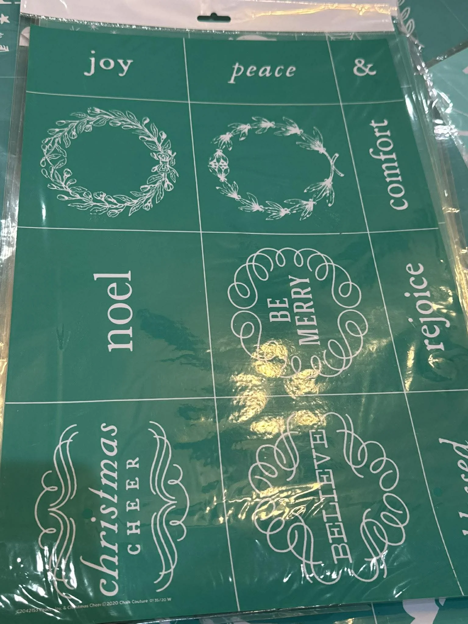 Christmas stencil 12x18