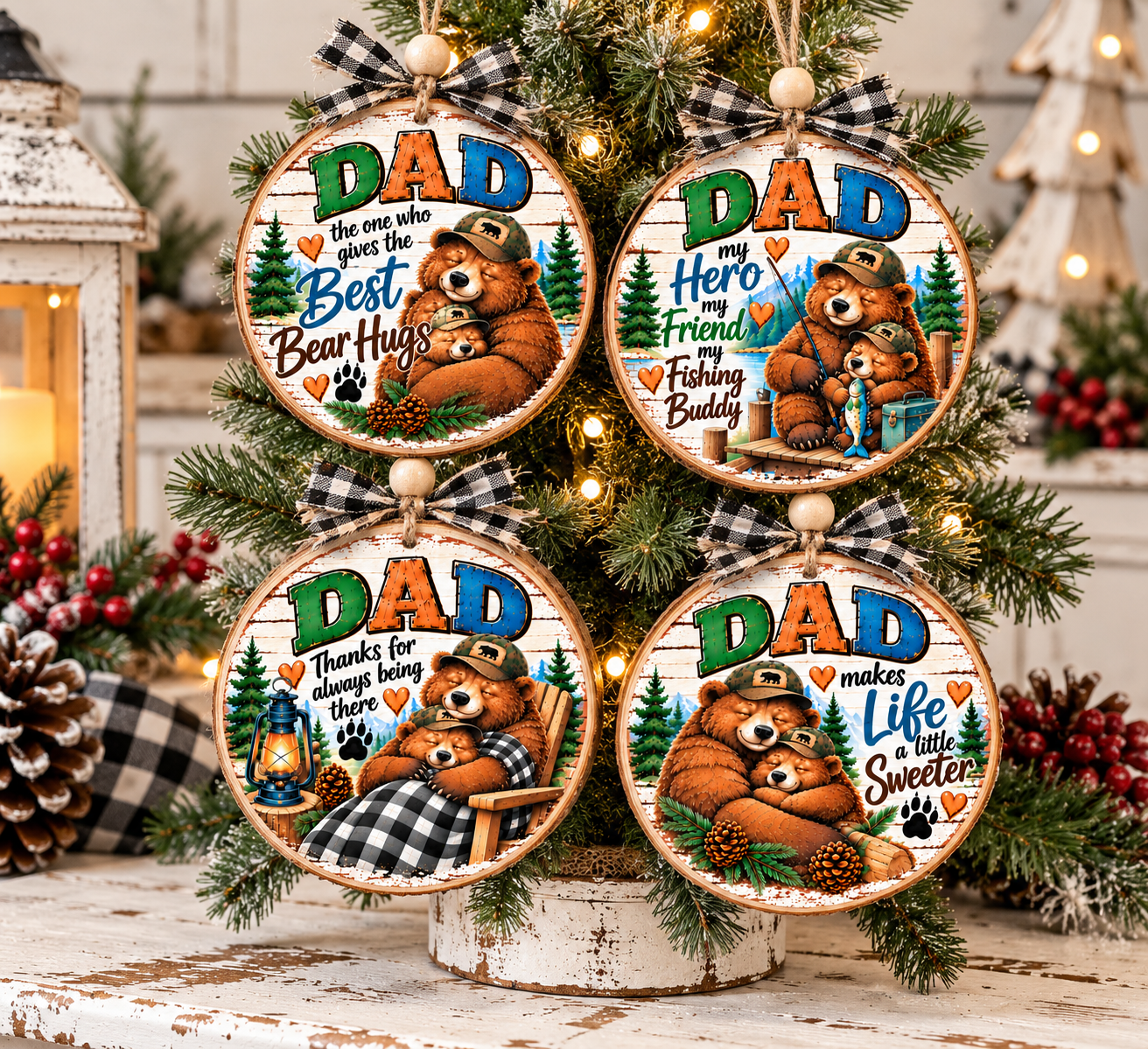 Rustic Dad Bear Christmas Ornament Tree.png