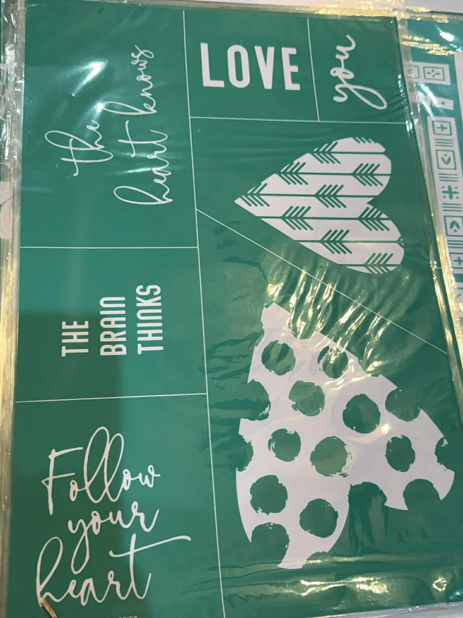 12x18 stencil heart pattern