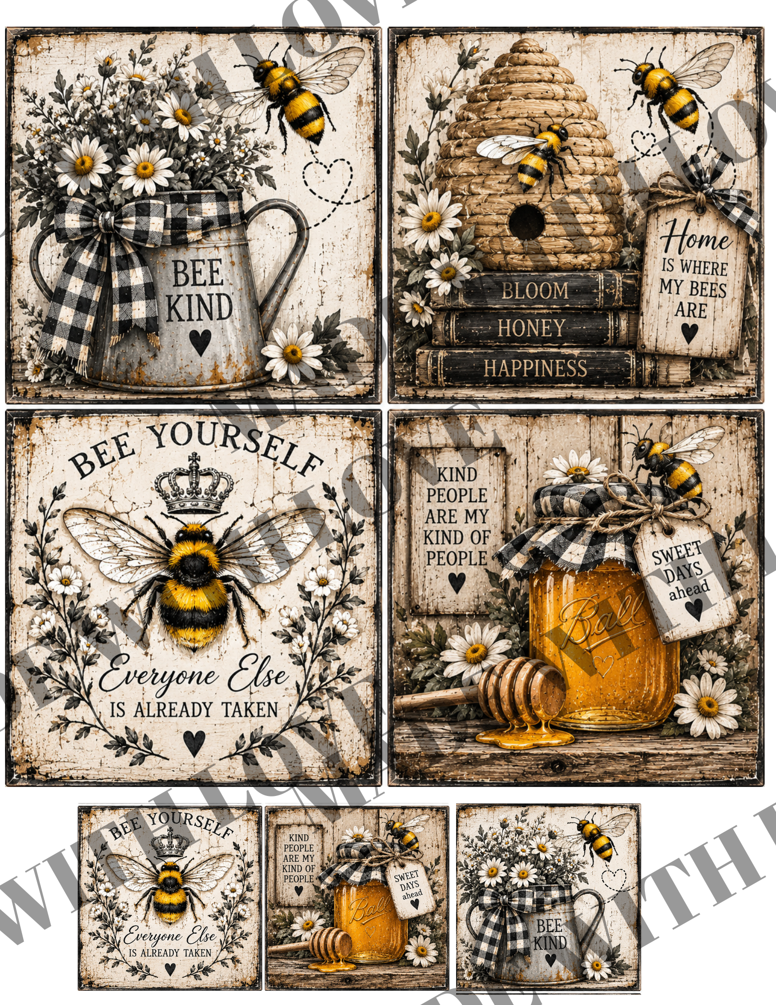 4X4 PRINTS BEE download only