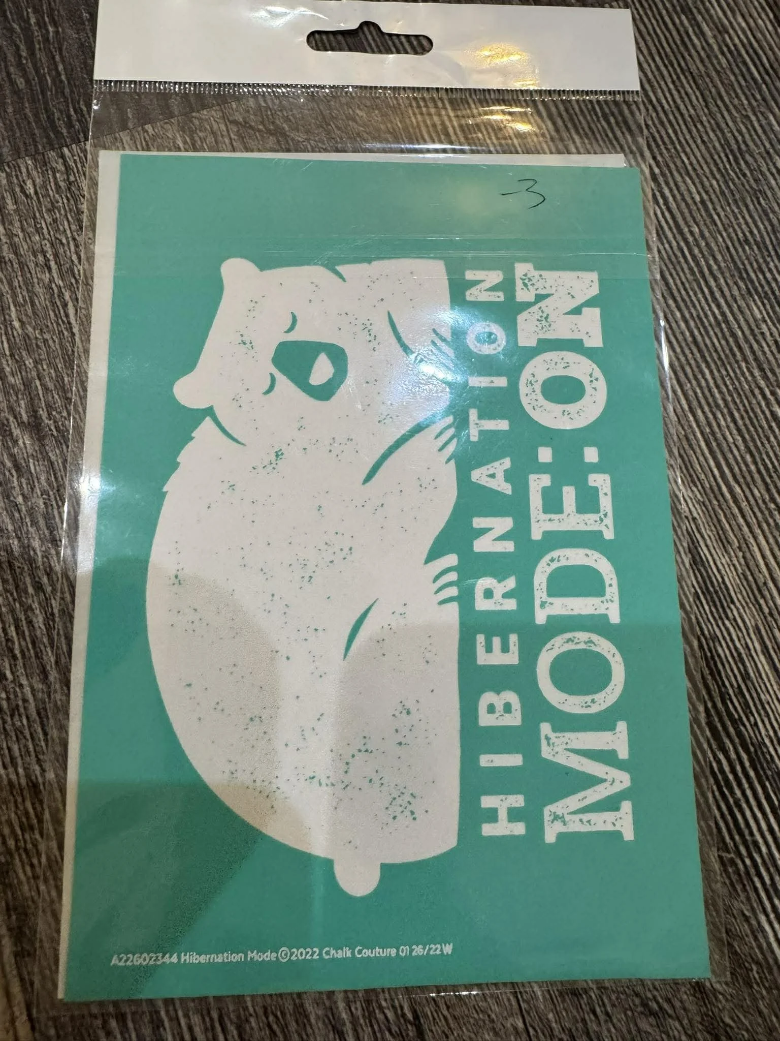 5x7 stencil bear