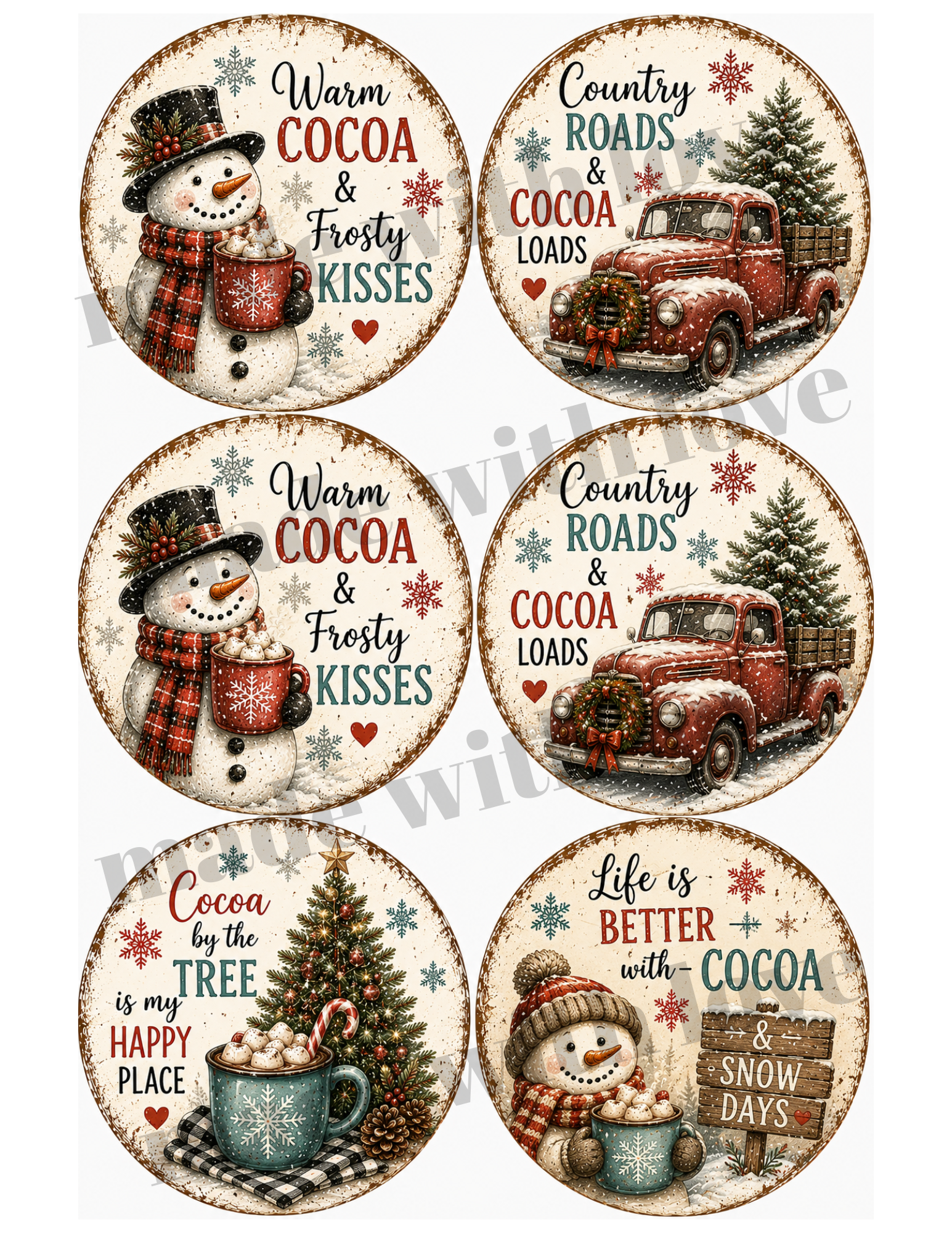 Christmas prints DOWNLOAD only